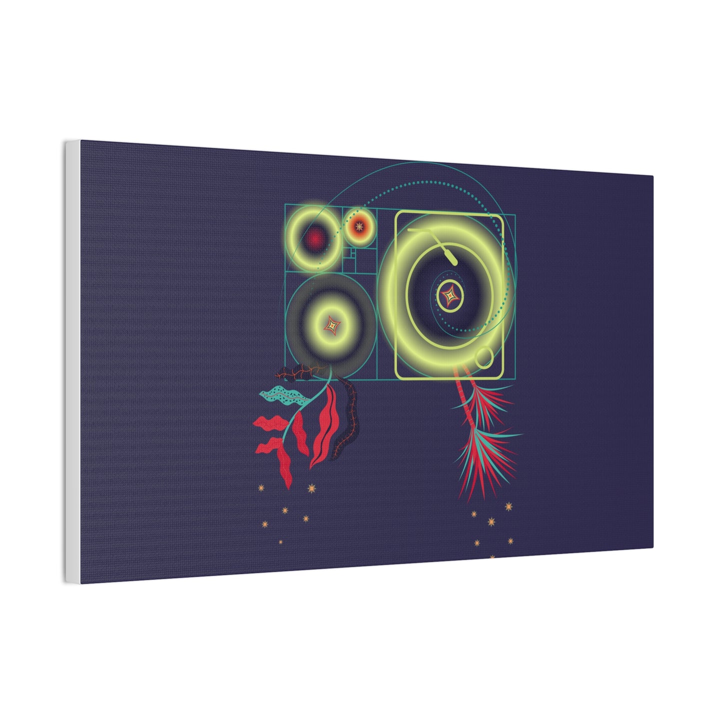 Fibonacci Growth Break | Abstract Art Framed Print