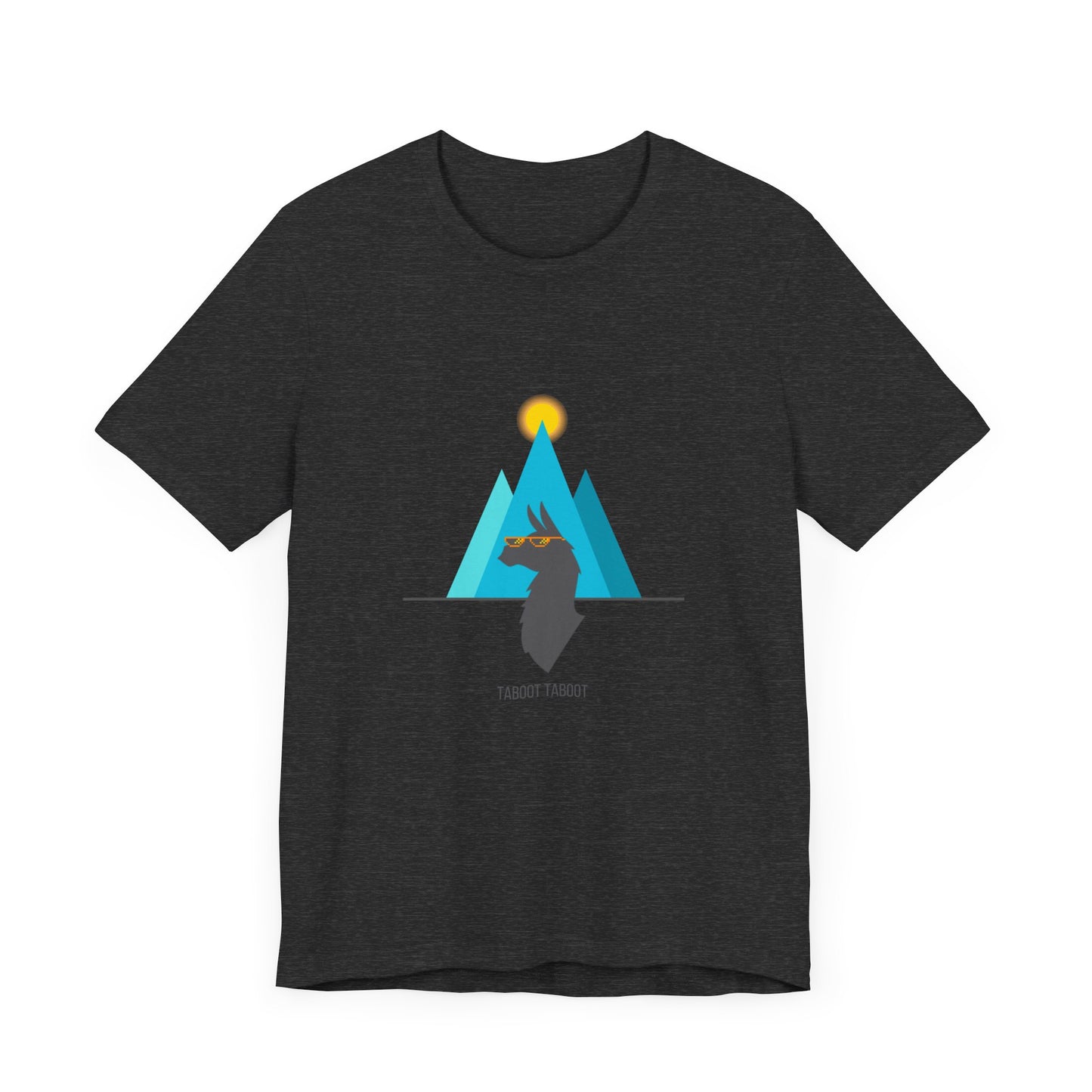 over the turquoise mountains llama tee
