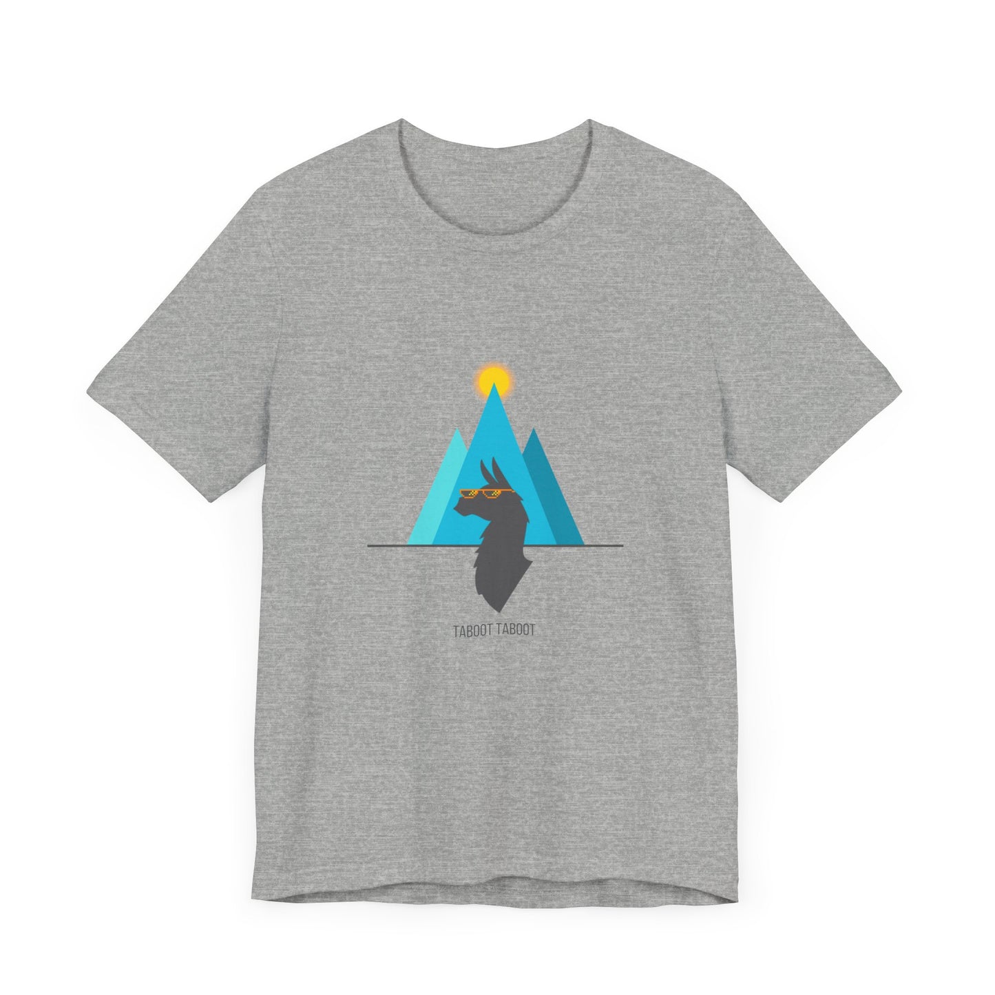 over the turquoise mountains llama tee