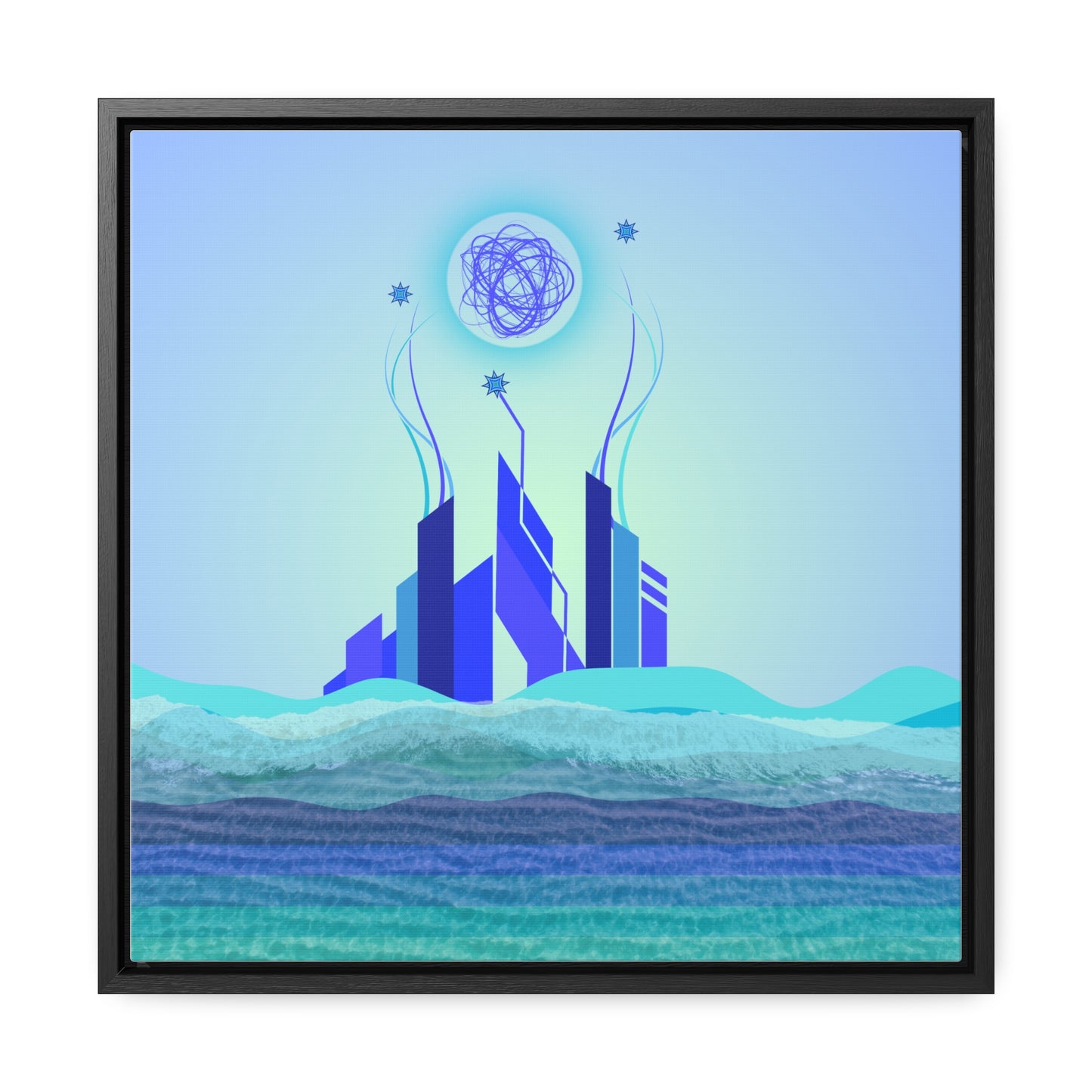 beach city daydream (framed print)