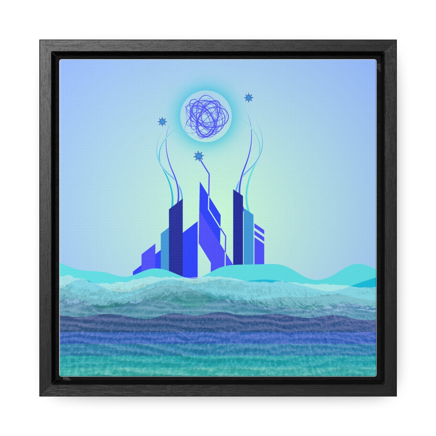 beach city daydream (framed print)