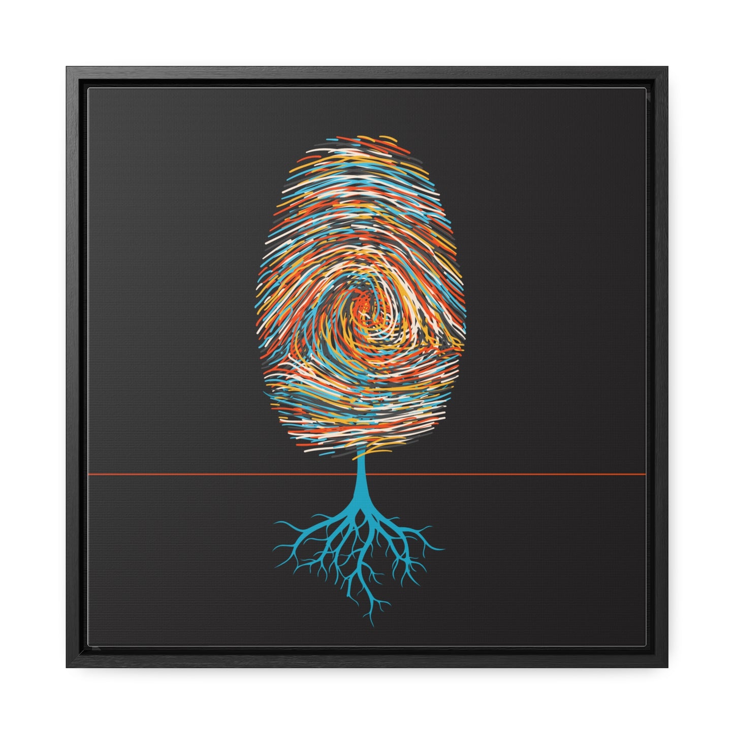 print leaves (in primary color variations)