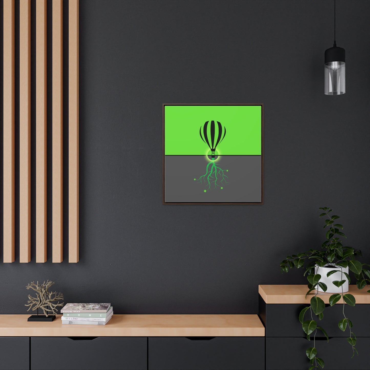 hot lair balloon (in green and grey)