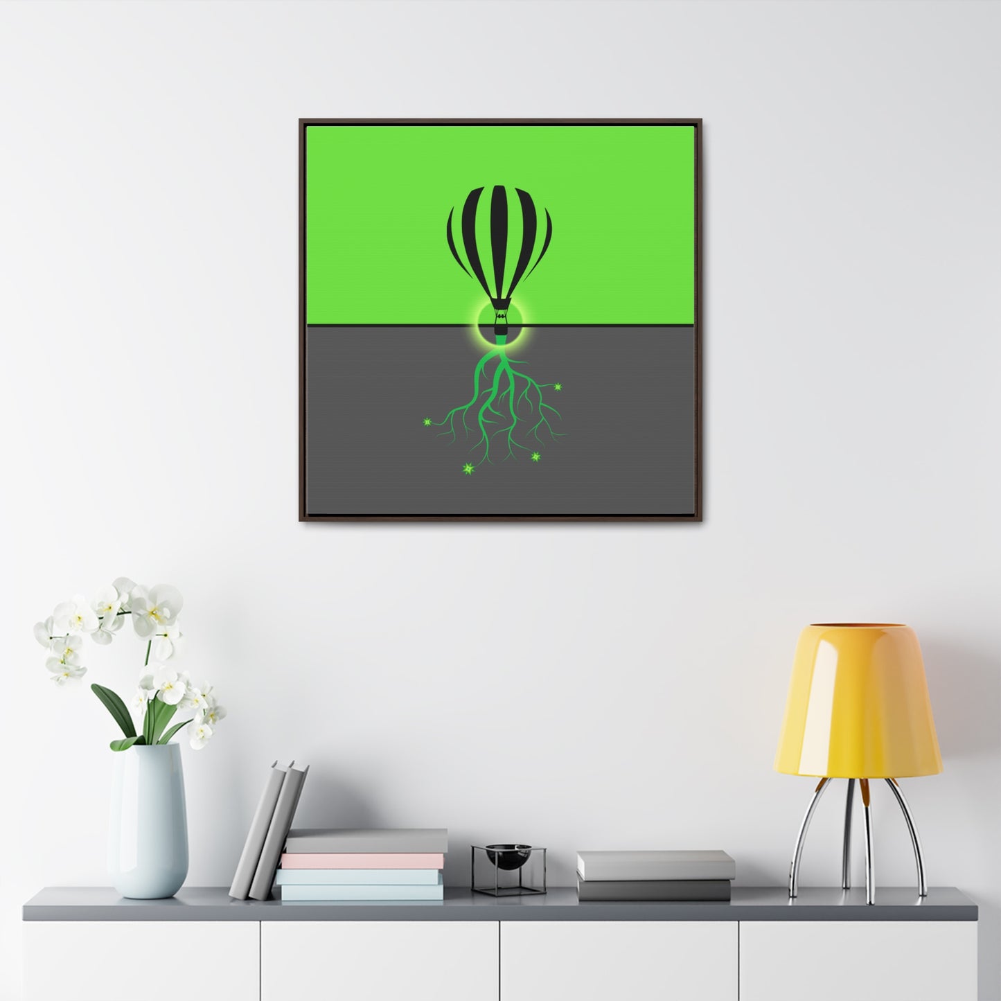 hot lair balloon (framed print)