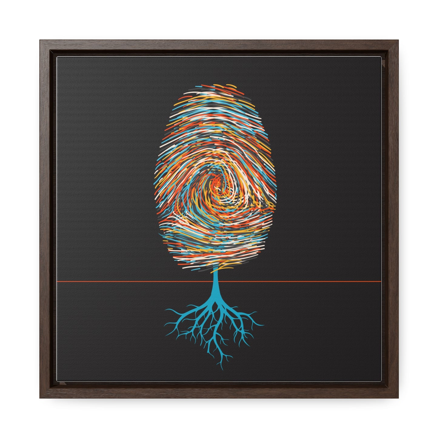 print leaves (in primary color variations)
