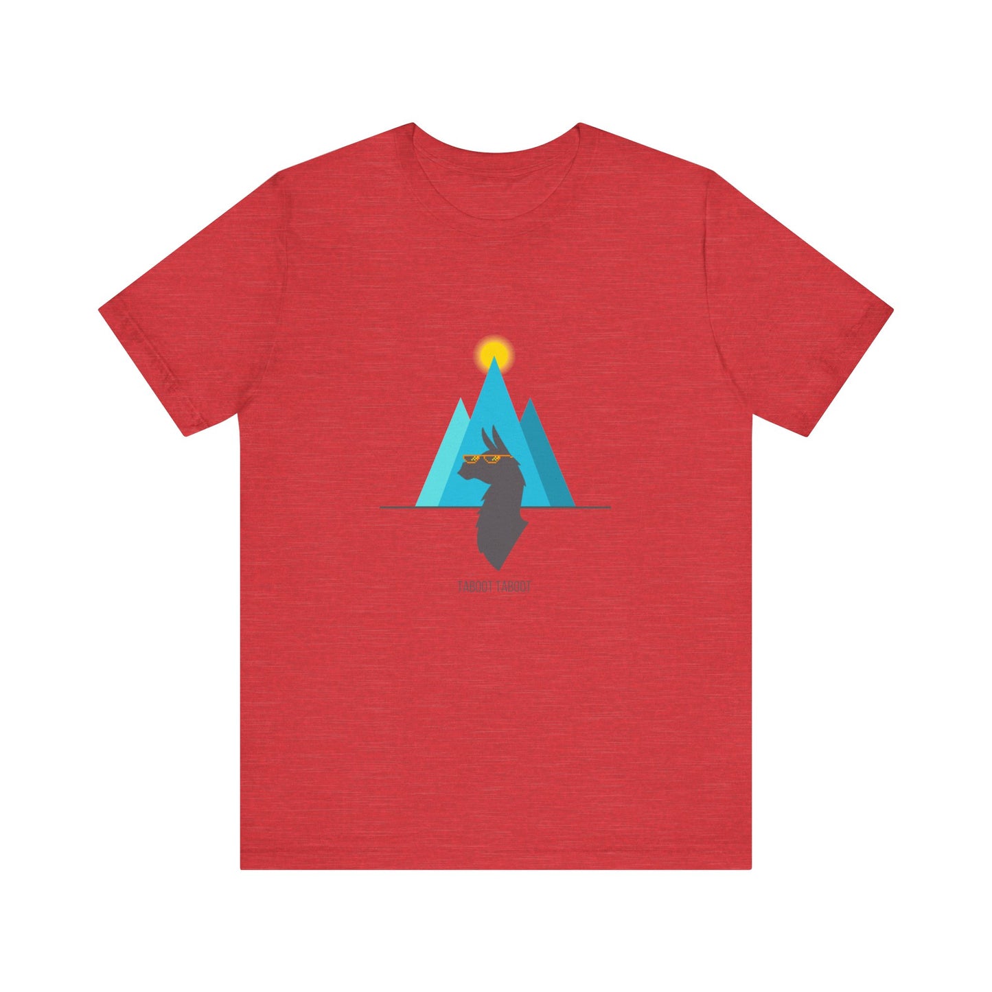 over the turquoise mountains llama tee