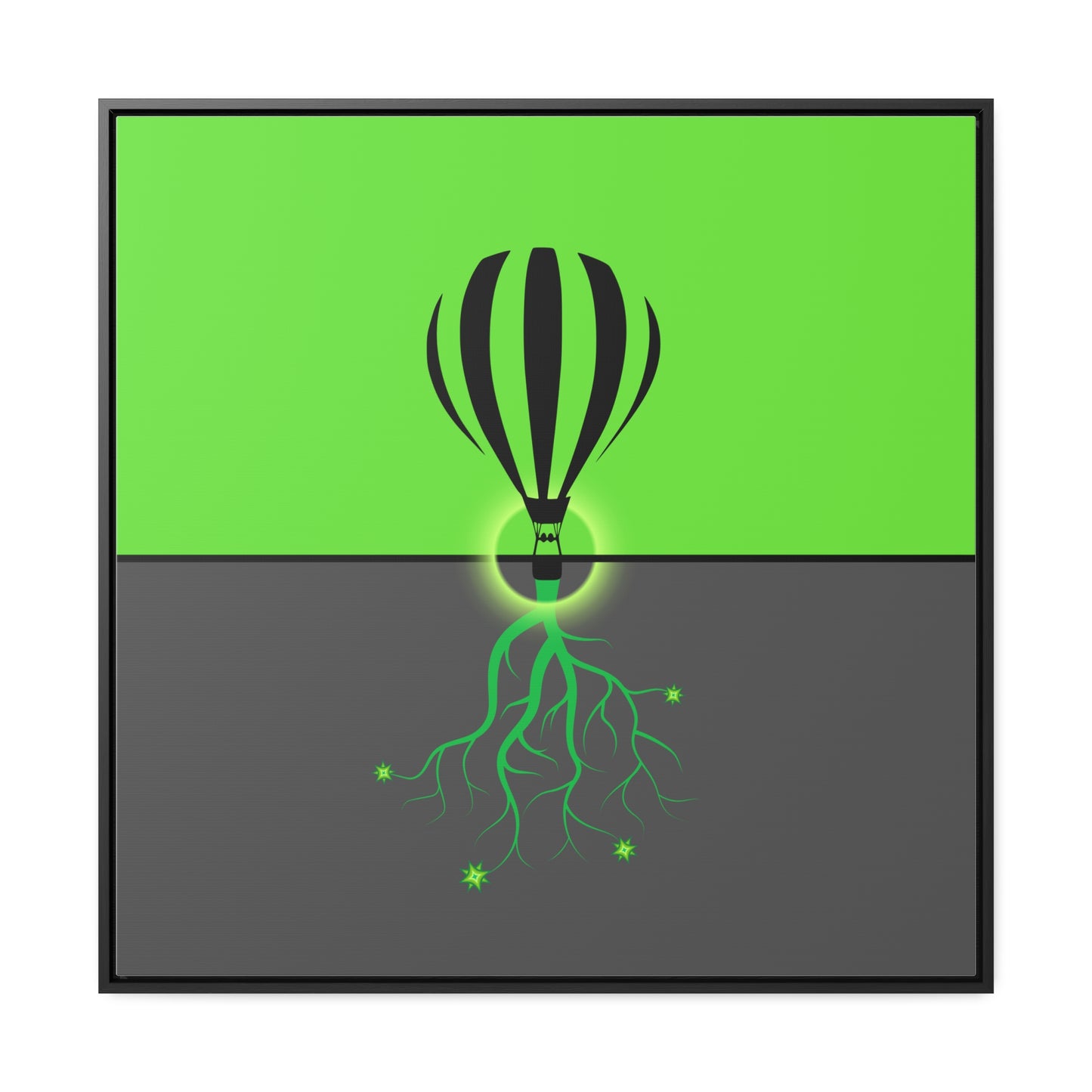 hot lair balloon (in green and grey)