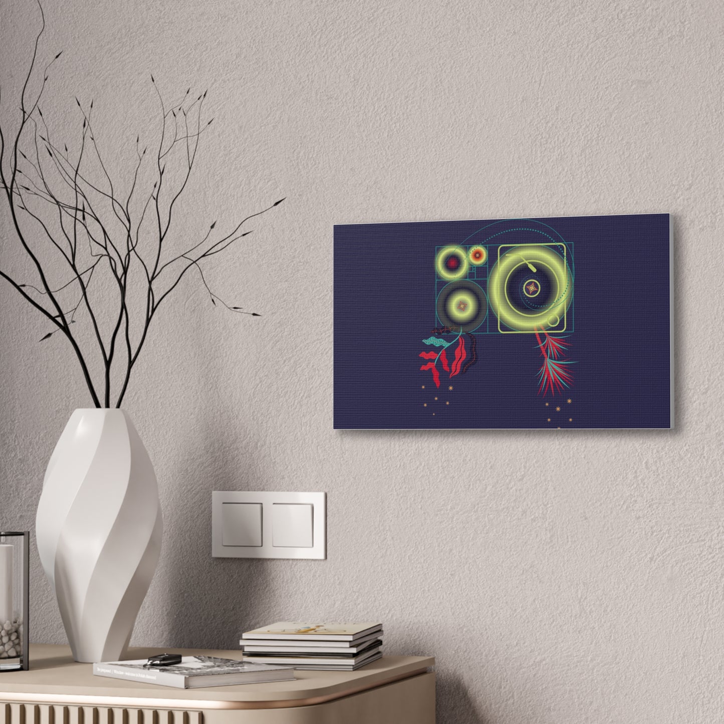 Fibonacci Growth Break | Abstract Art Framed Print