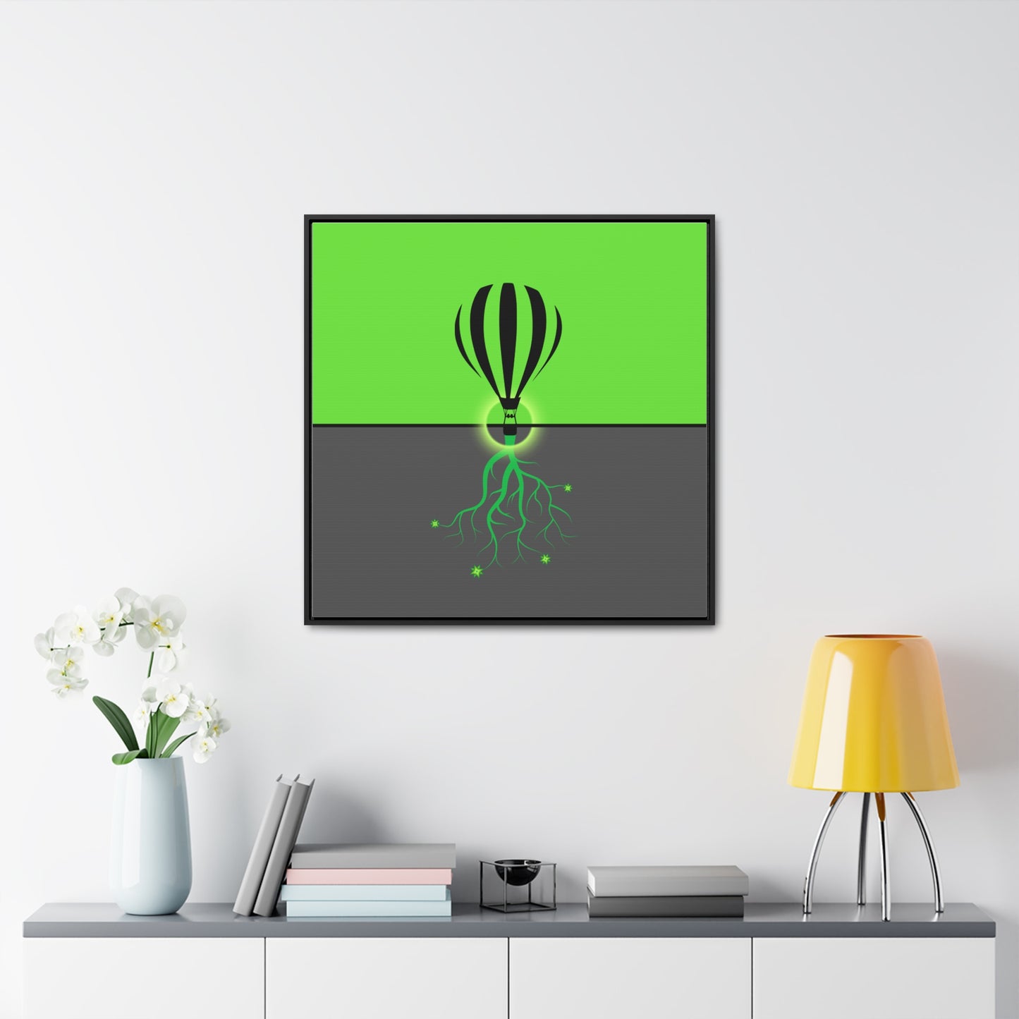 hot lair balloon (framed print)