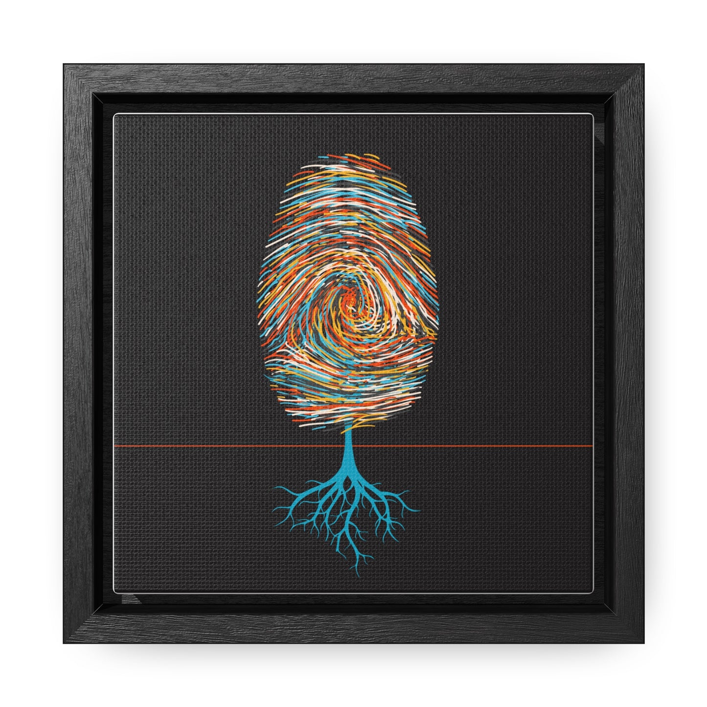 print leaves (in primary color variations)