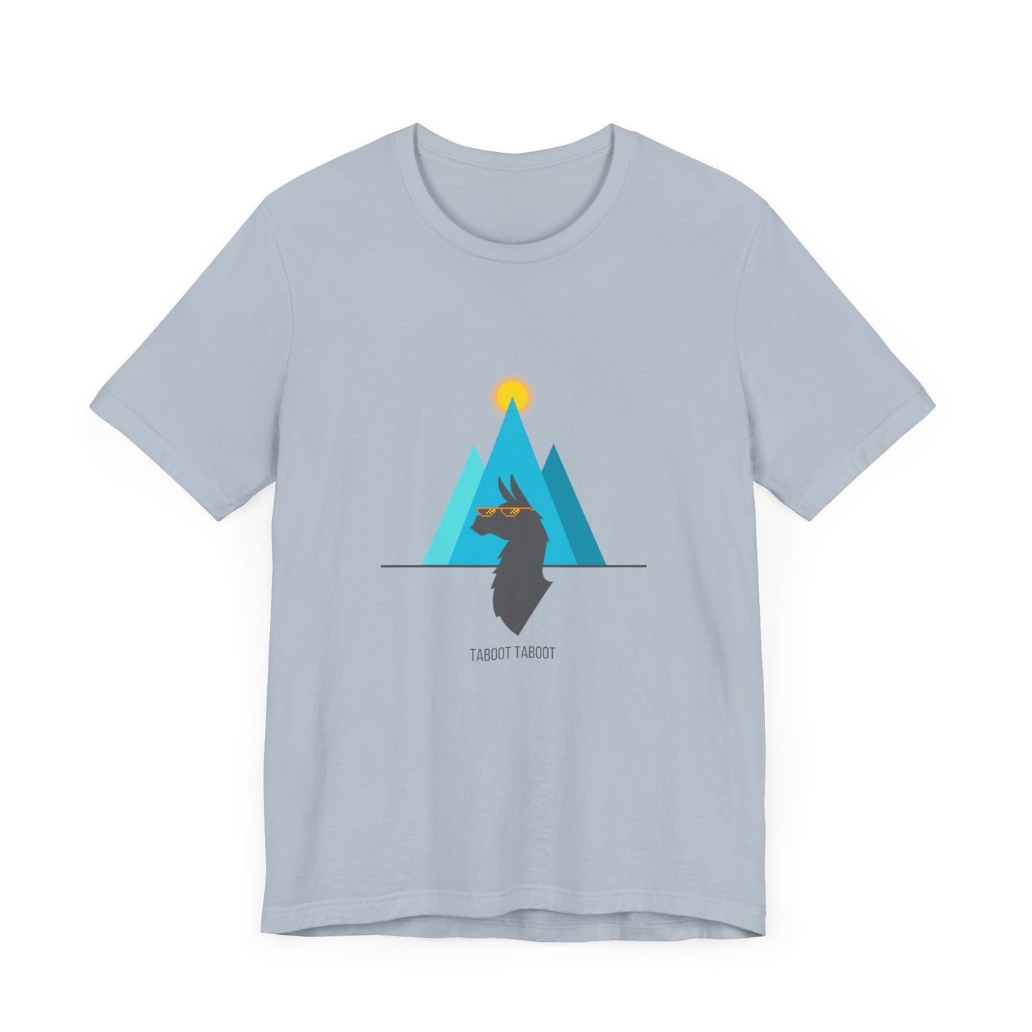 over the turquoise mountains llama tee