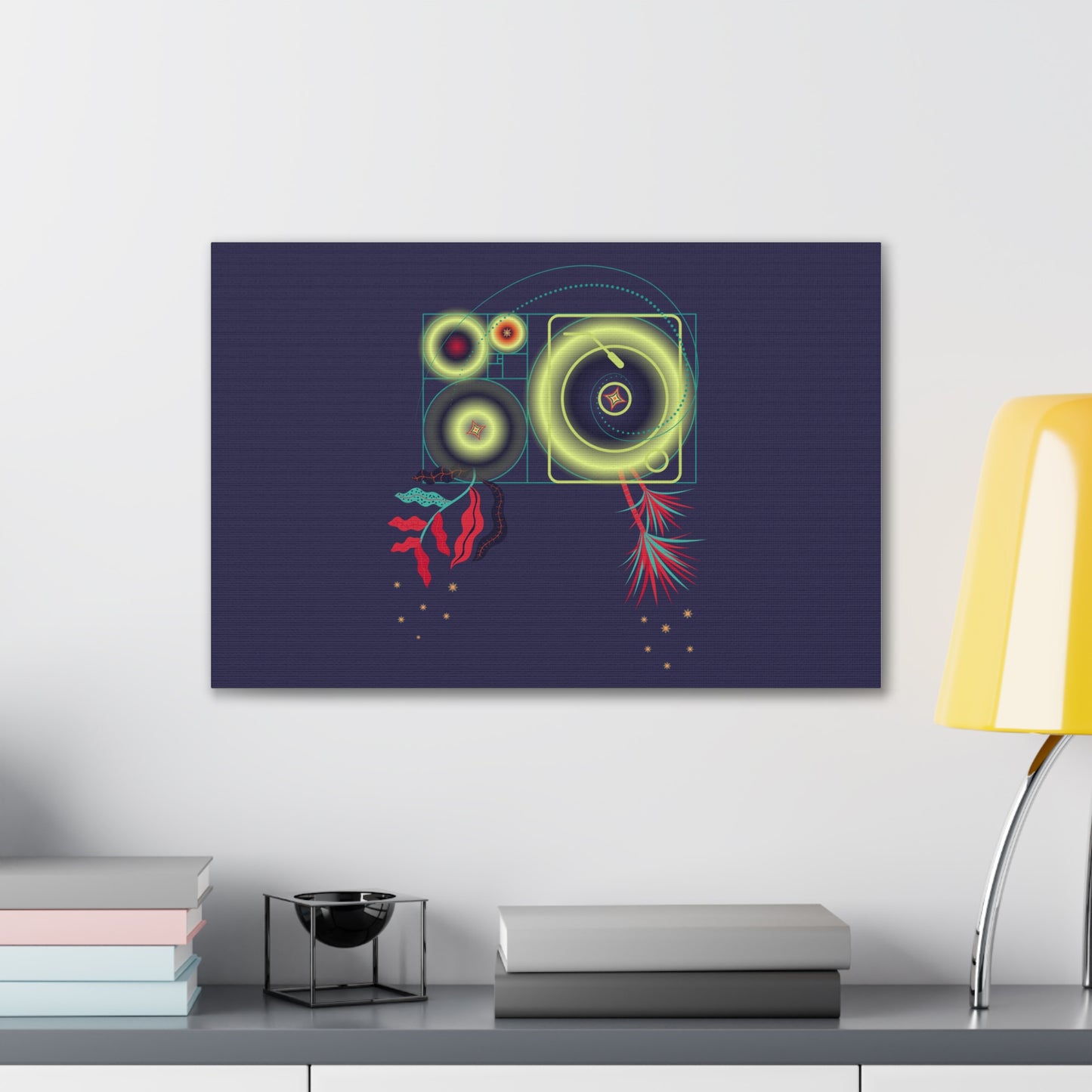 Fibonacci Growth Break | Abstract Art Framed Print