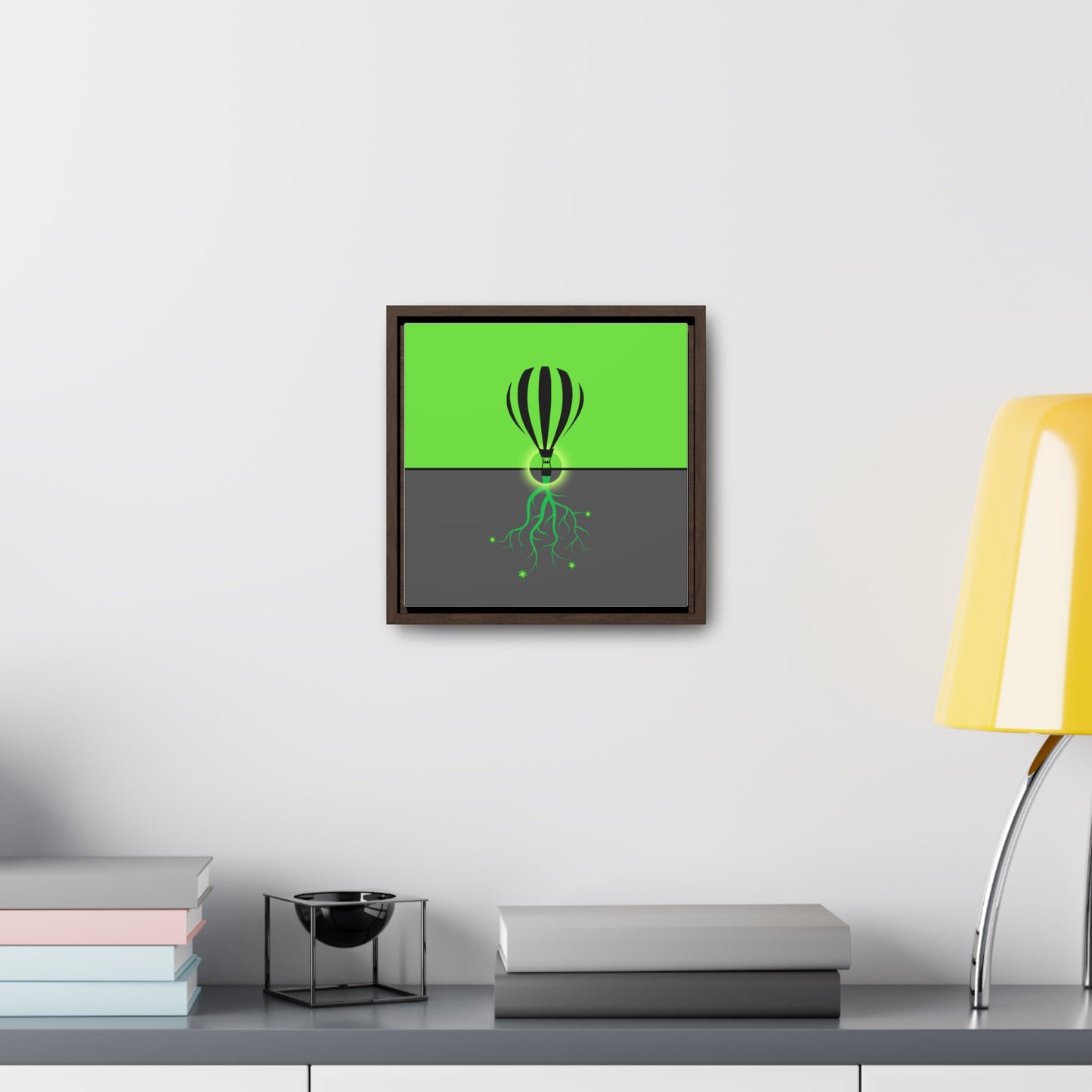 hot lair balloon (in green and grey)