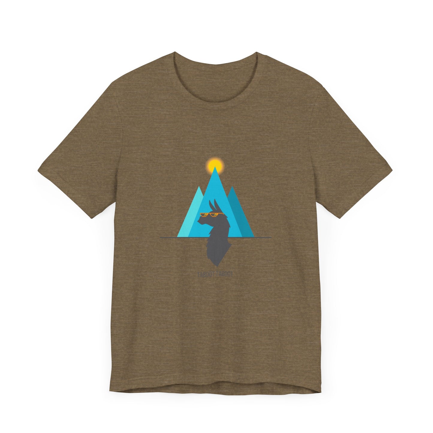 over the turquoise mountains llama tee