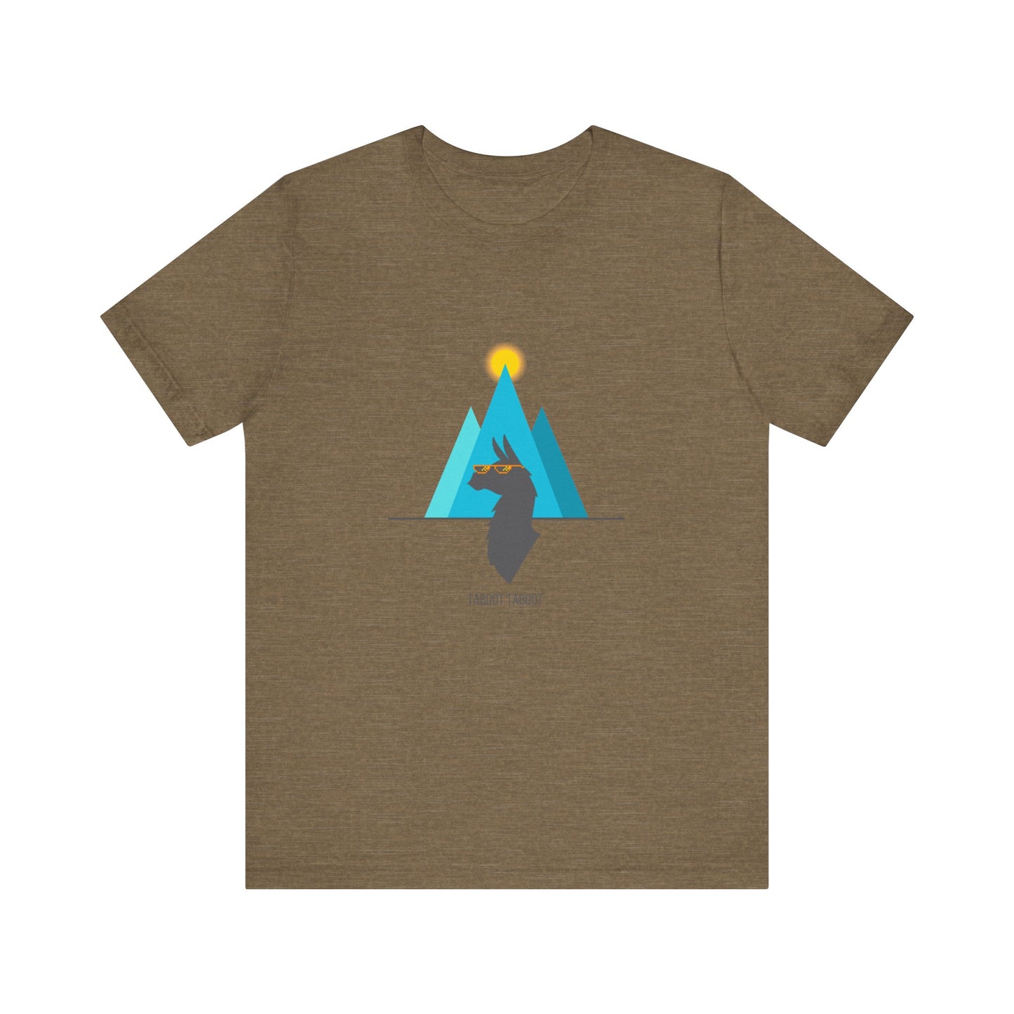 over the turquoise mountains llama tee