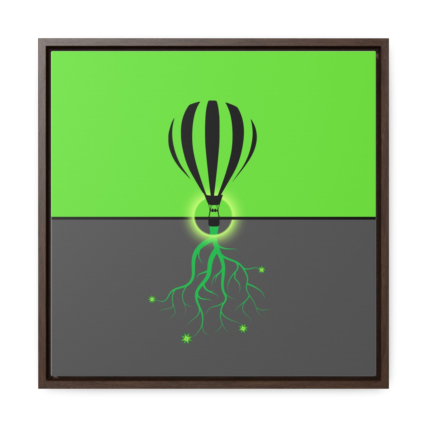 hot lair balloon (in green and grey)