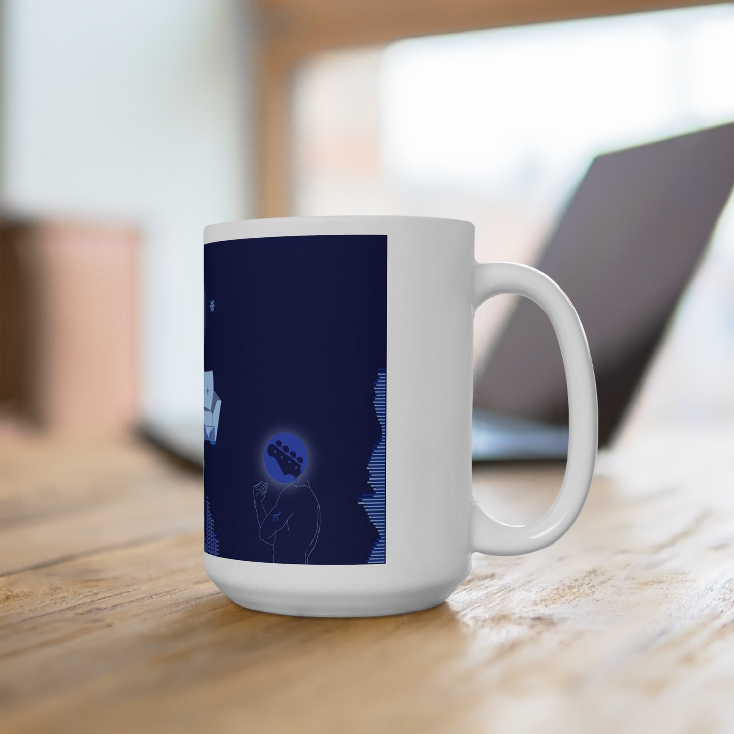 Copy of couch grooves - mug (in red, white and blue)