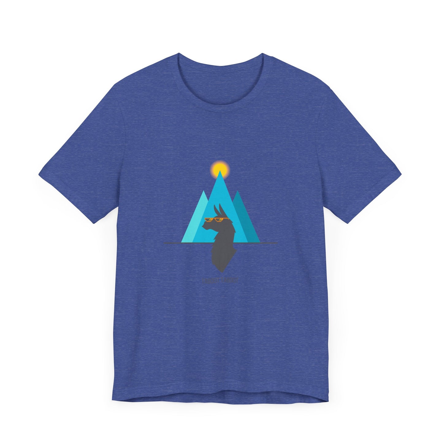 over the turquoise mountains llama tee