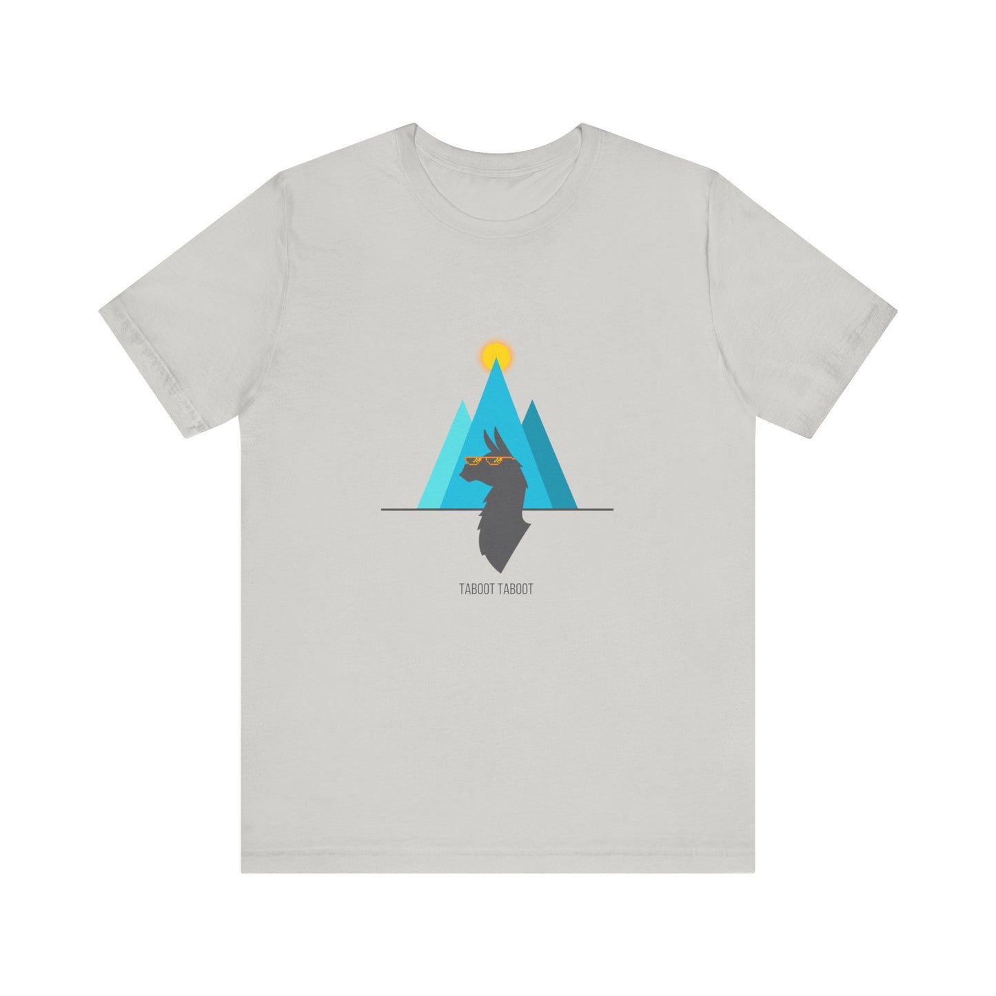 over the turquoise mountains llama tee