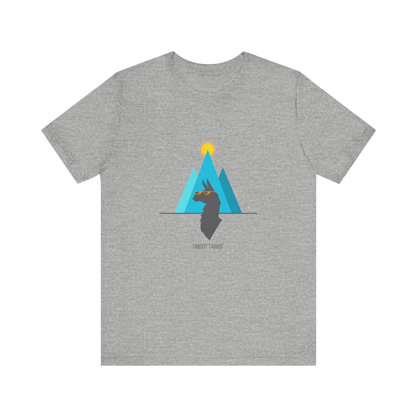 over the turquoise mountains llama tee