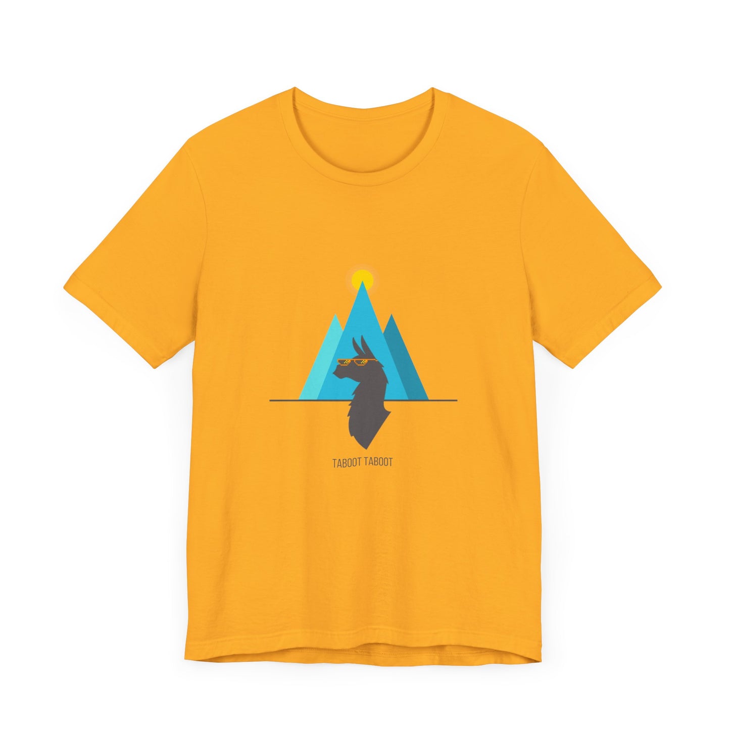 over the turquoise mountains llama tee