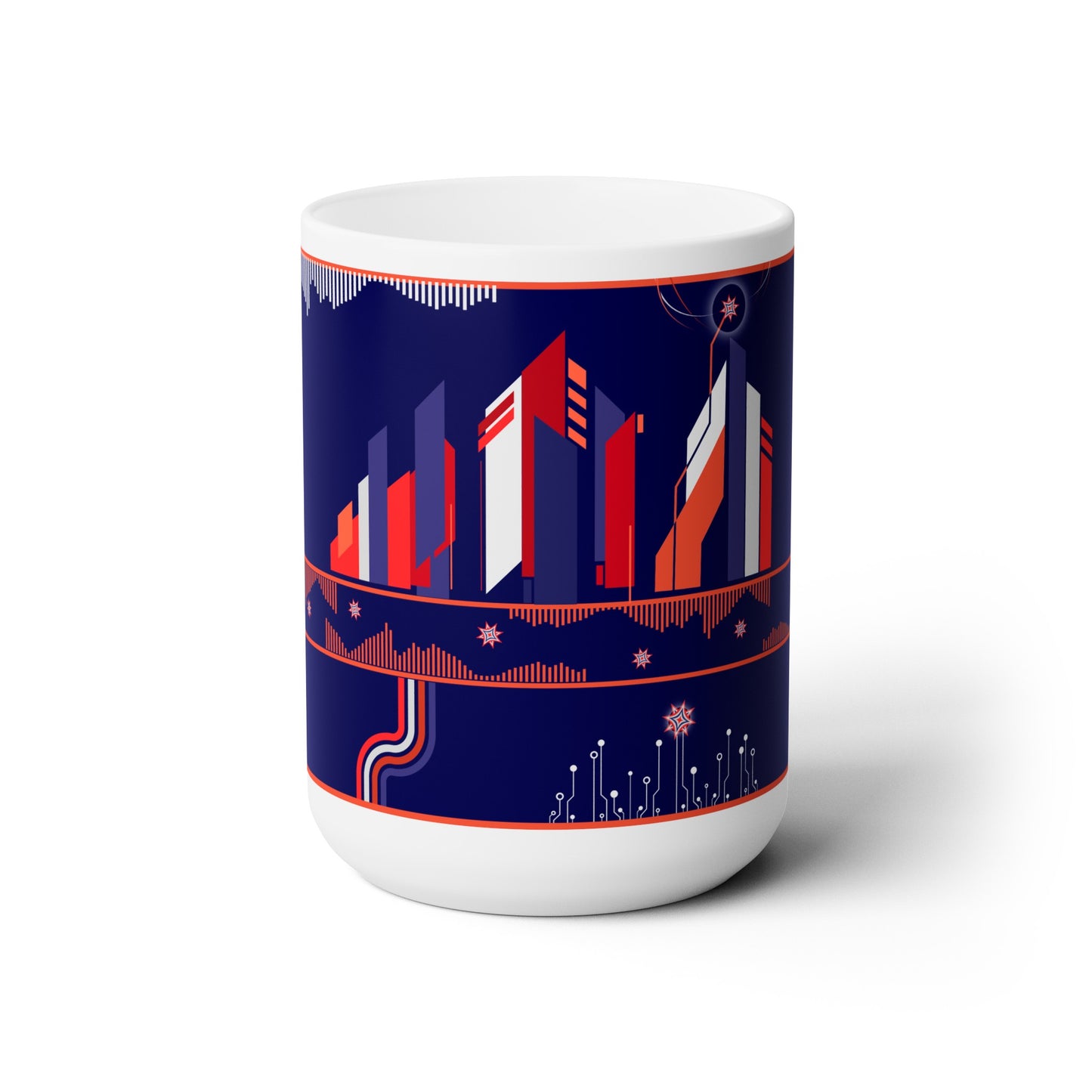 subterranean vapes - mug (in blue, red and white)