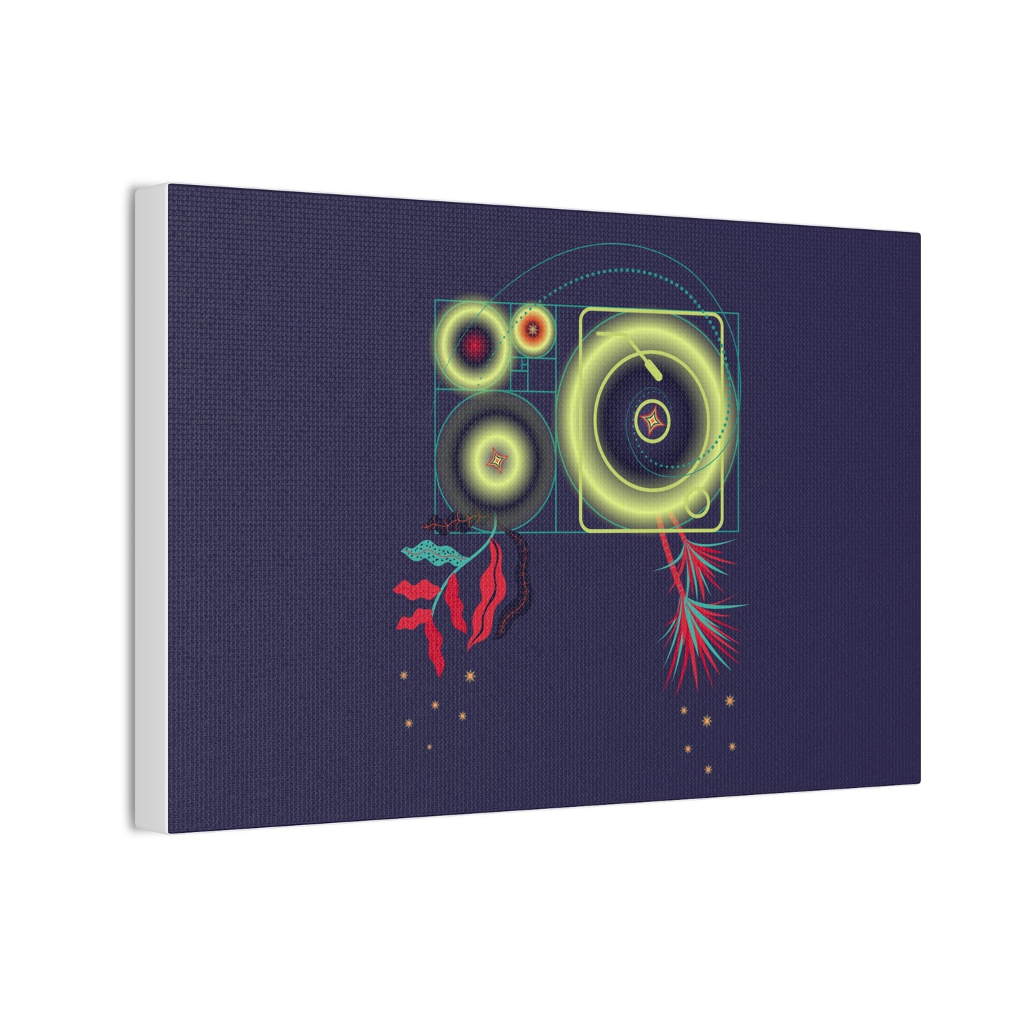 Fibonacci Growth Break | Abstract Art Framed Print