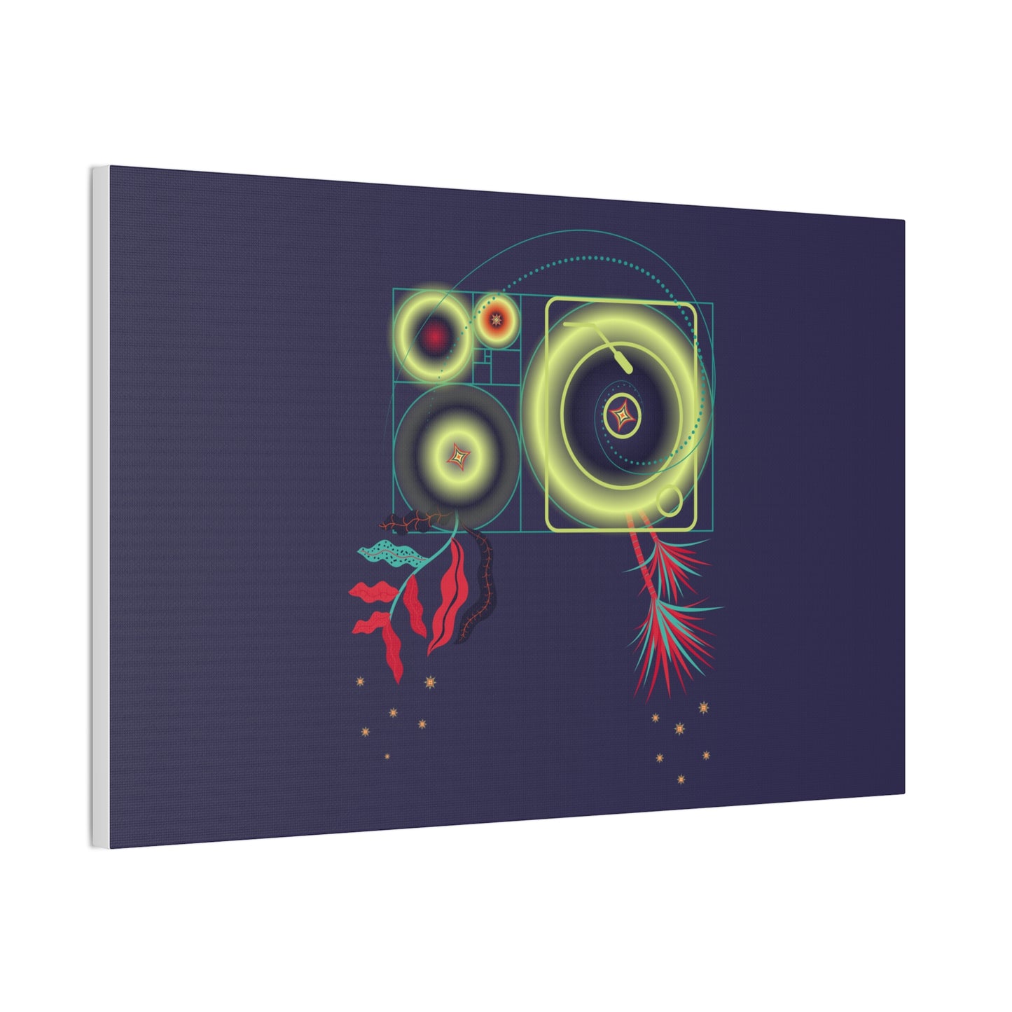 Fibonacci Growth Break | Abstract Art Framed Print