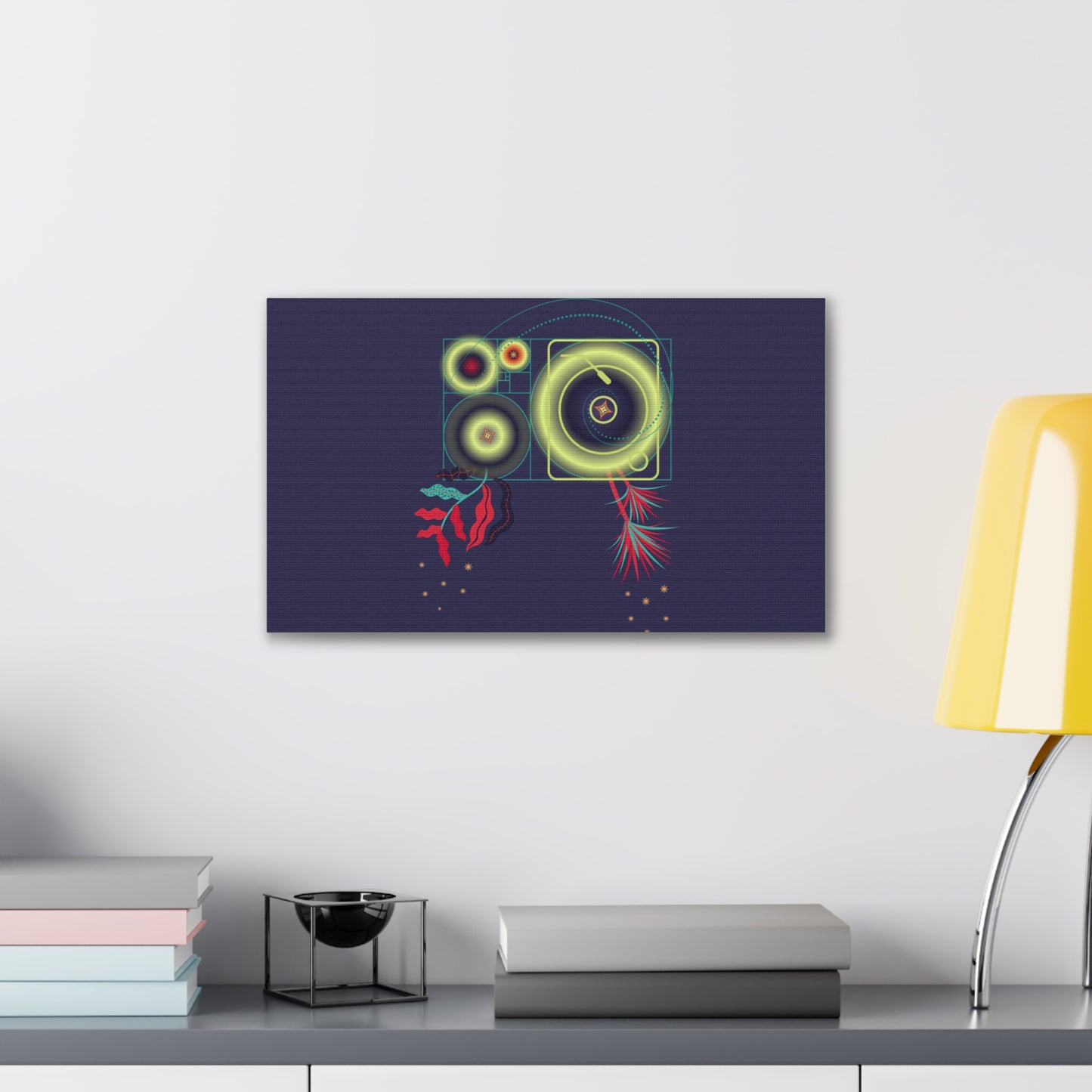Fibonacci Growth Break | Abstract Art Framed Print