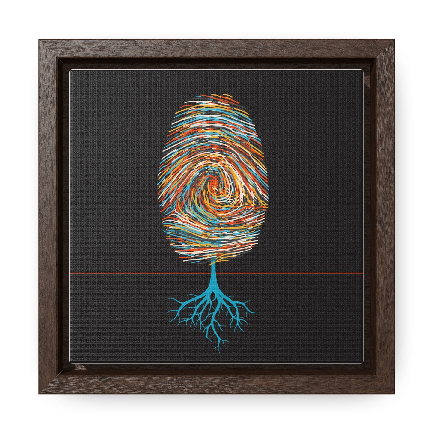 print leaves (in primary color variations)