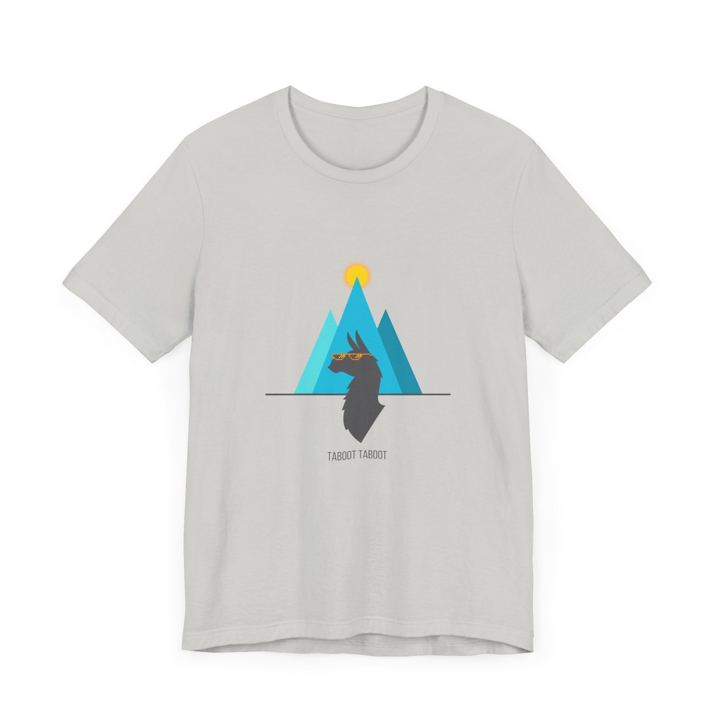 over the turquoise mountains llama tee