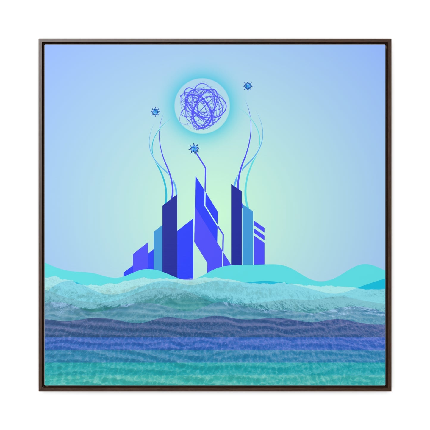 beach city daydream (framed print)