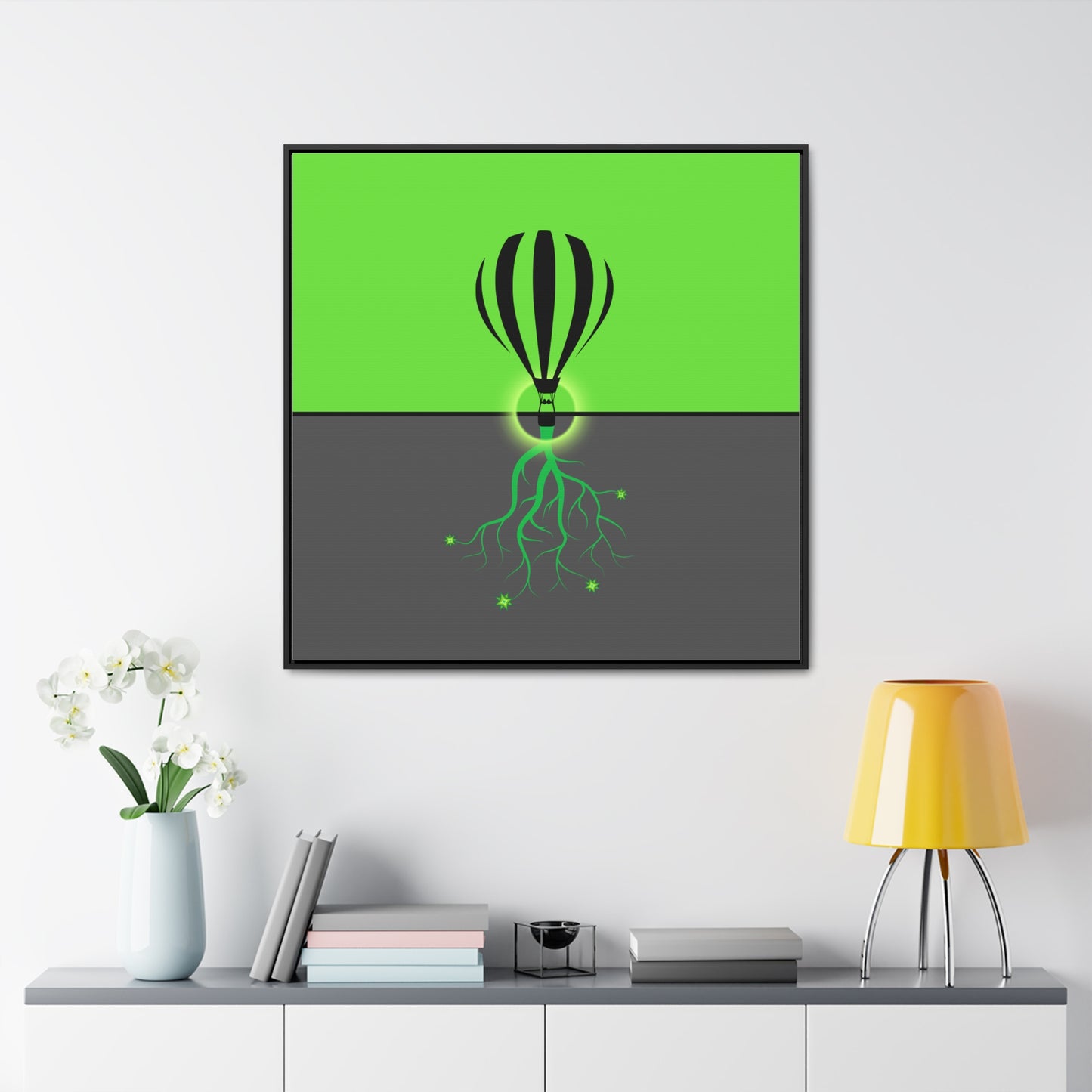 hot lair balloon (framed print)