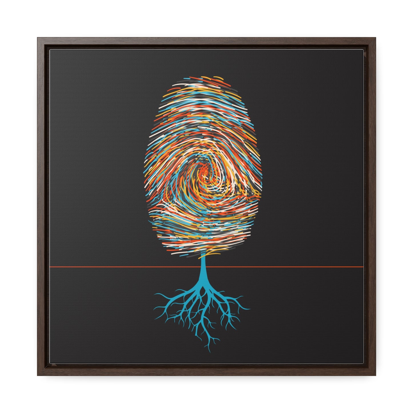 print leaves (in primary color variations)