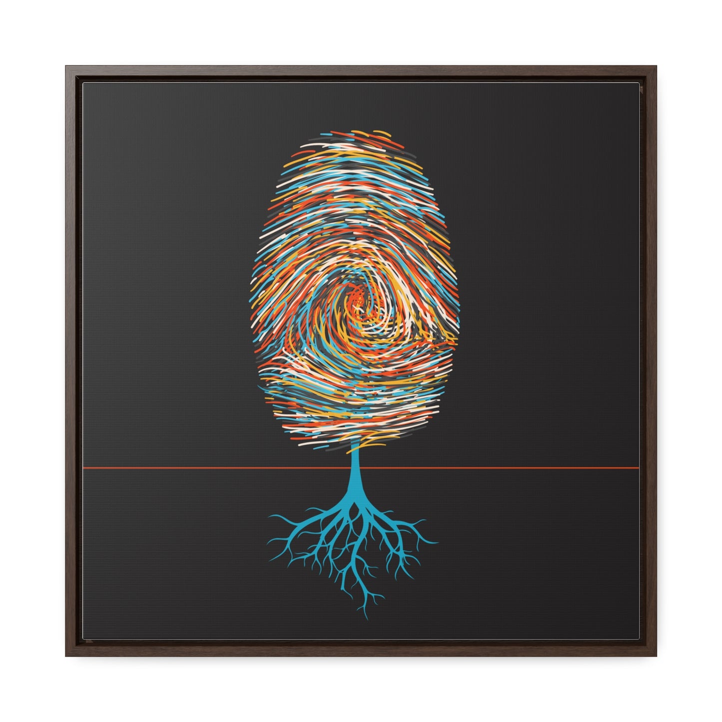 print leaves (in primary color variations)