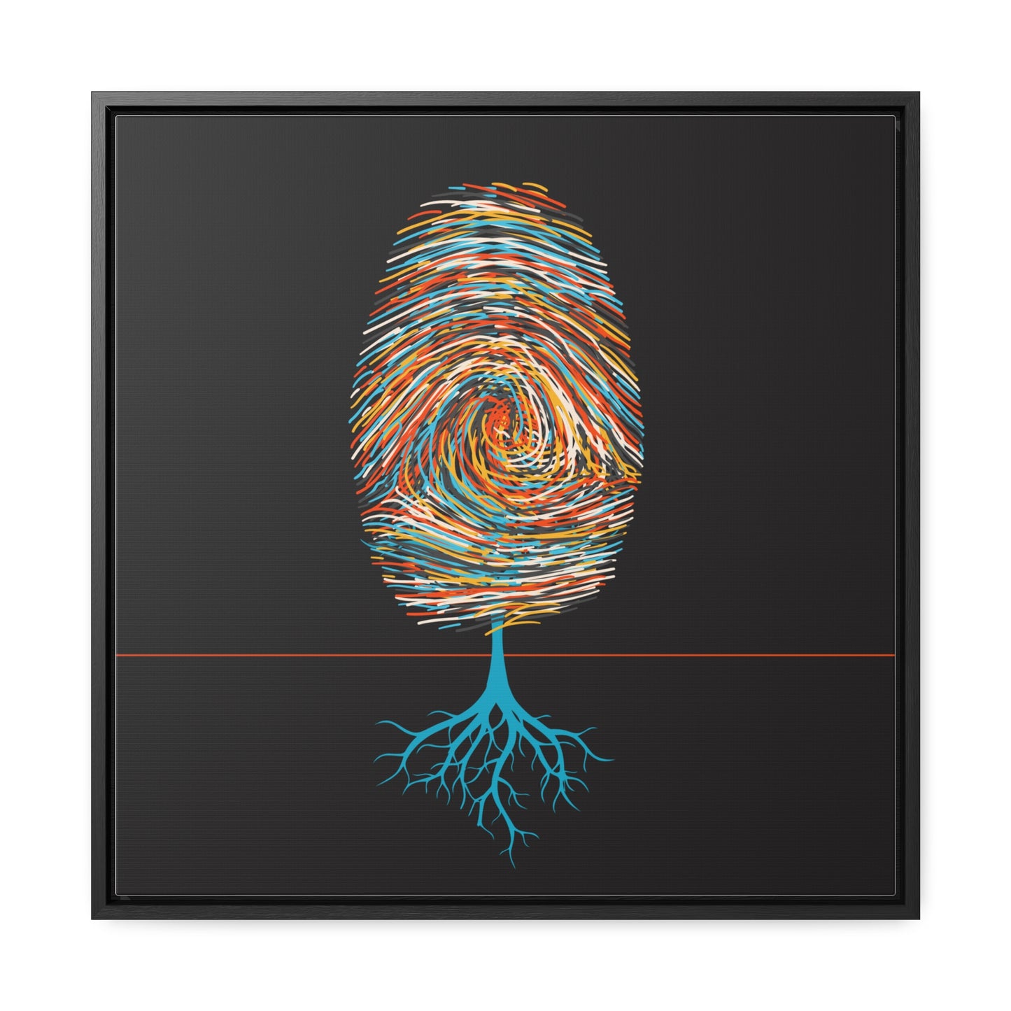 print leaves (in primary color variations)