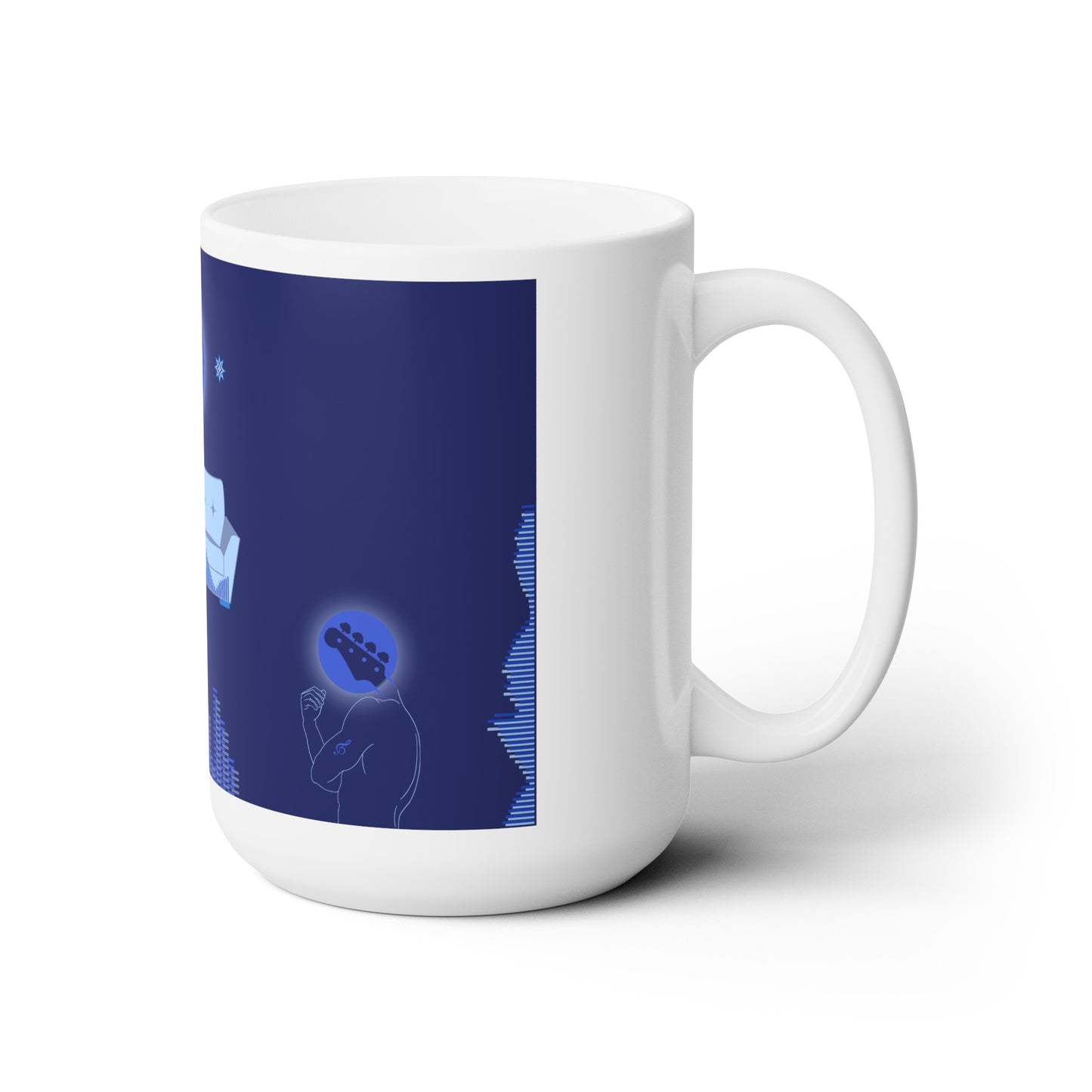 Copy of couch grooves - mug (in red, white and blue)
