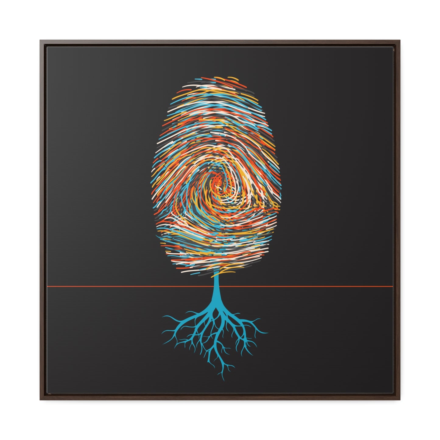 print leaves (in primary color variations)