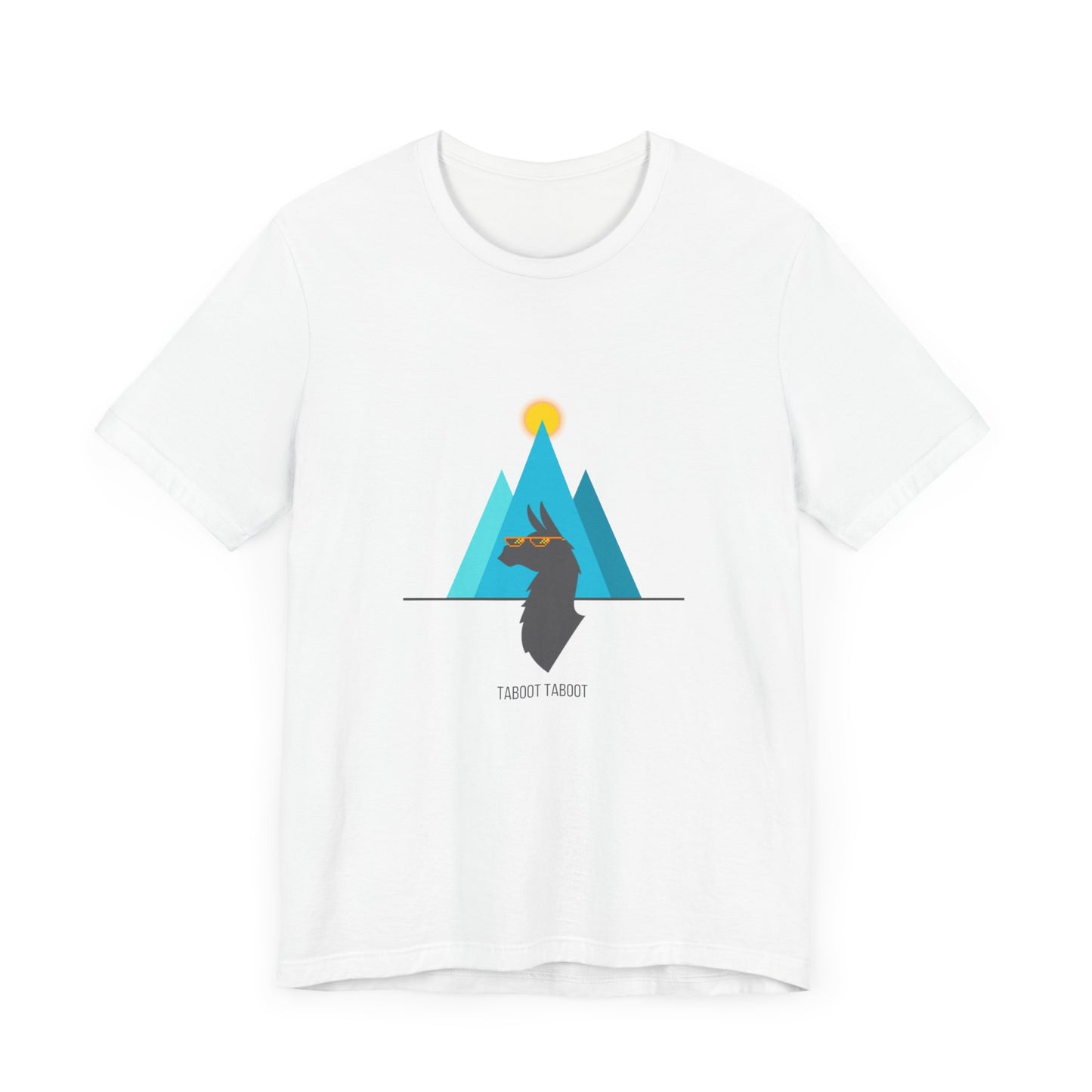 over the turquoise mountains llama tee