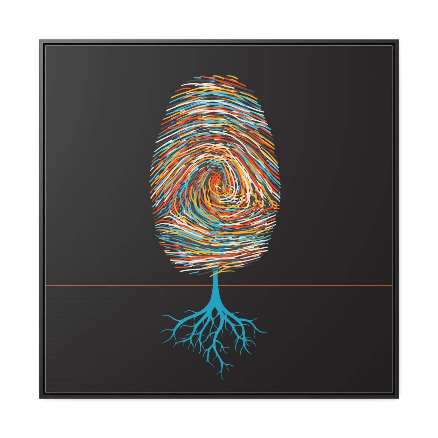 print leaves (in primary color variations)