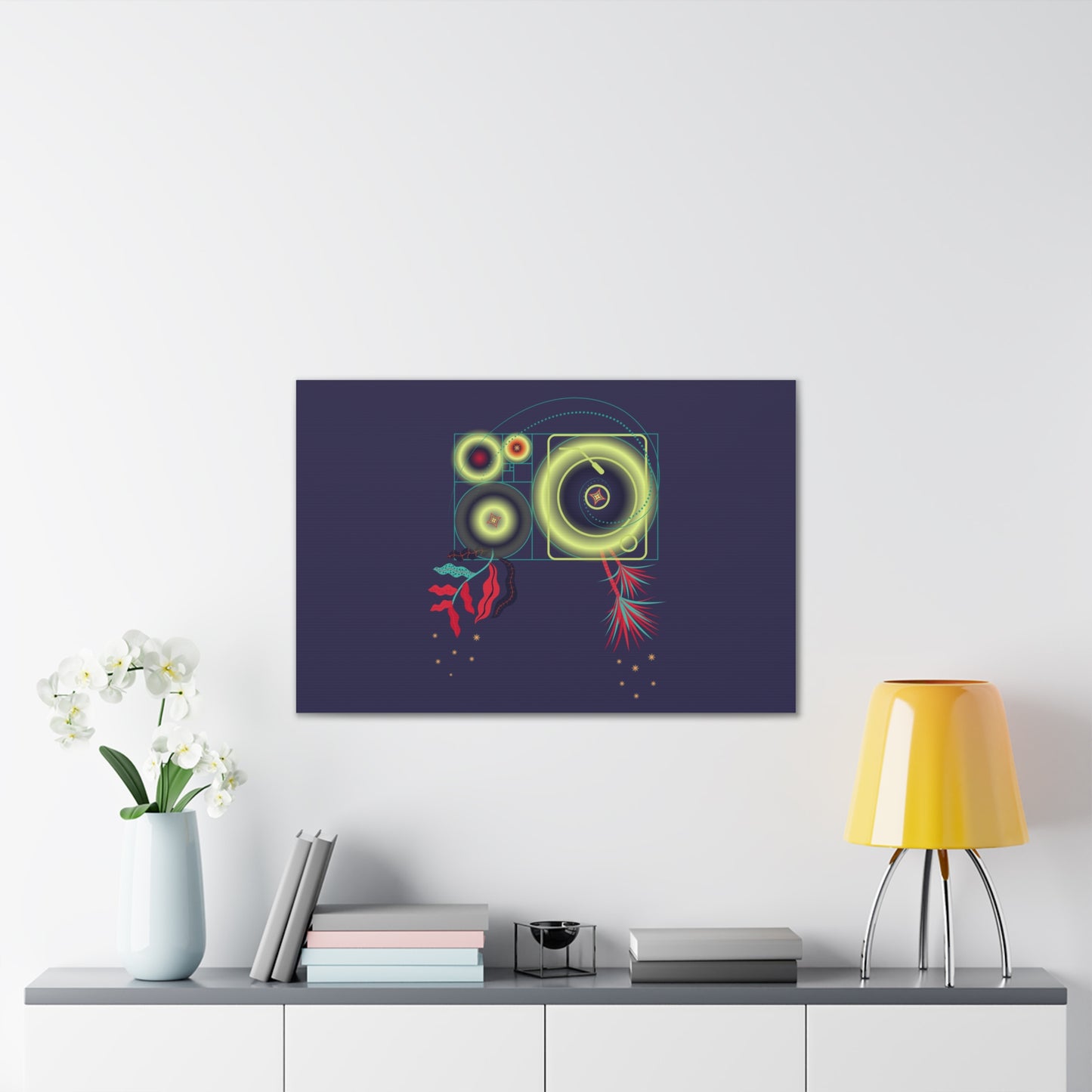 Fibonacci Growth Break | Abstract Art Framed Print