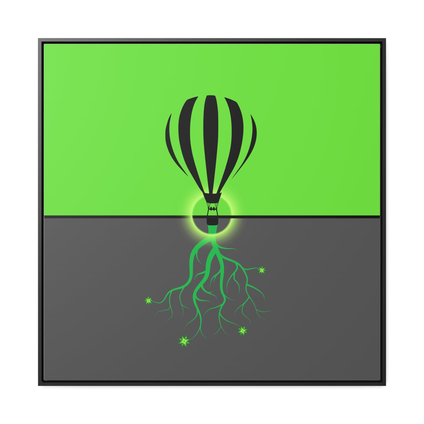 hot lair balloon (framed print)
