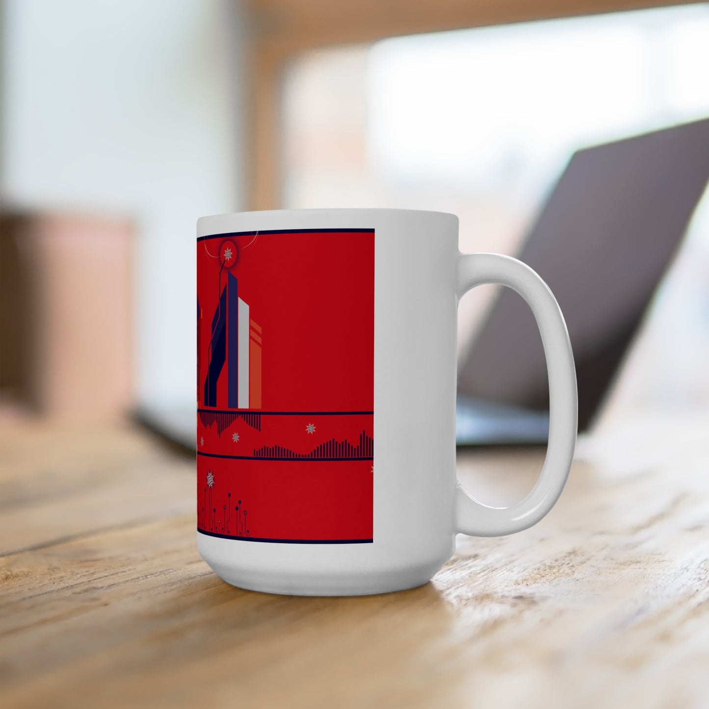 subterranean vapes - mug (in red, white, and blue)