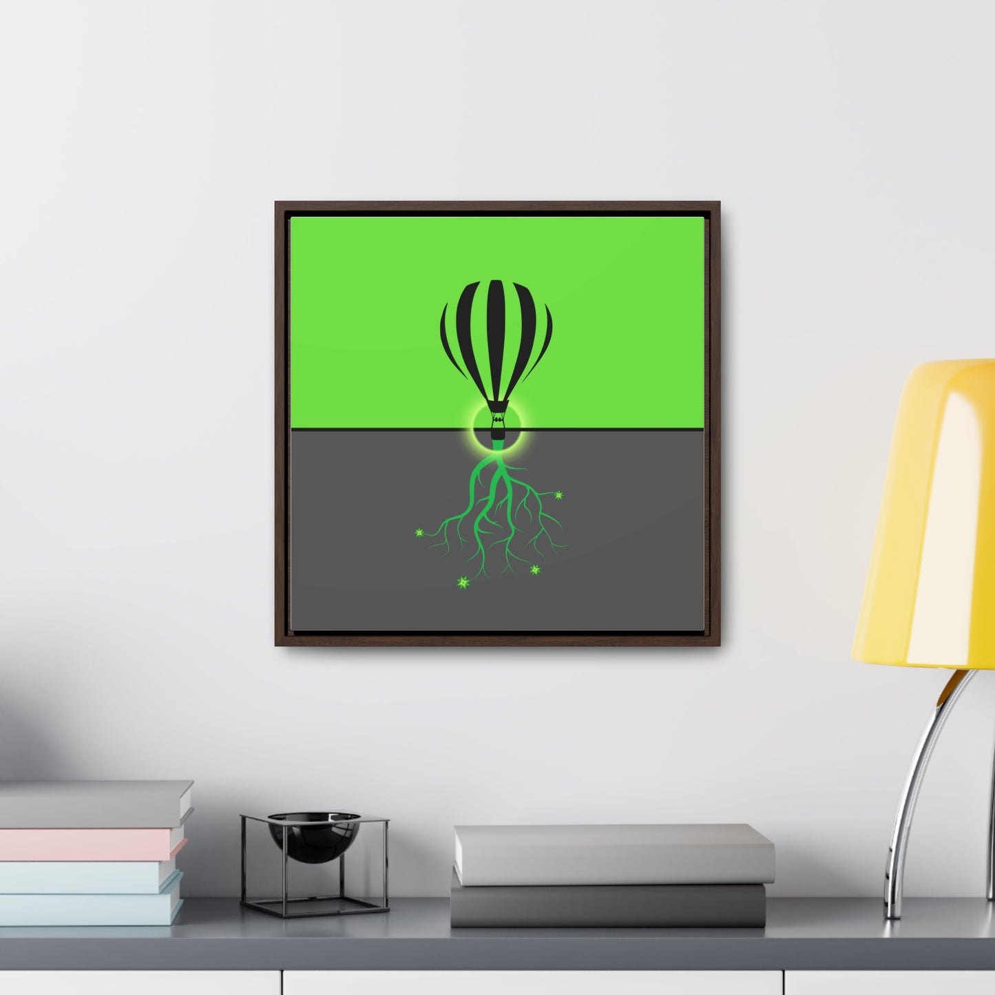 hot lair balloon (in green and grey)