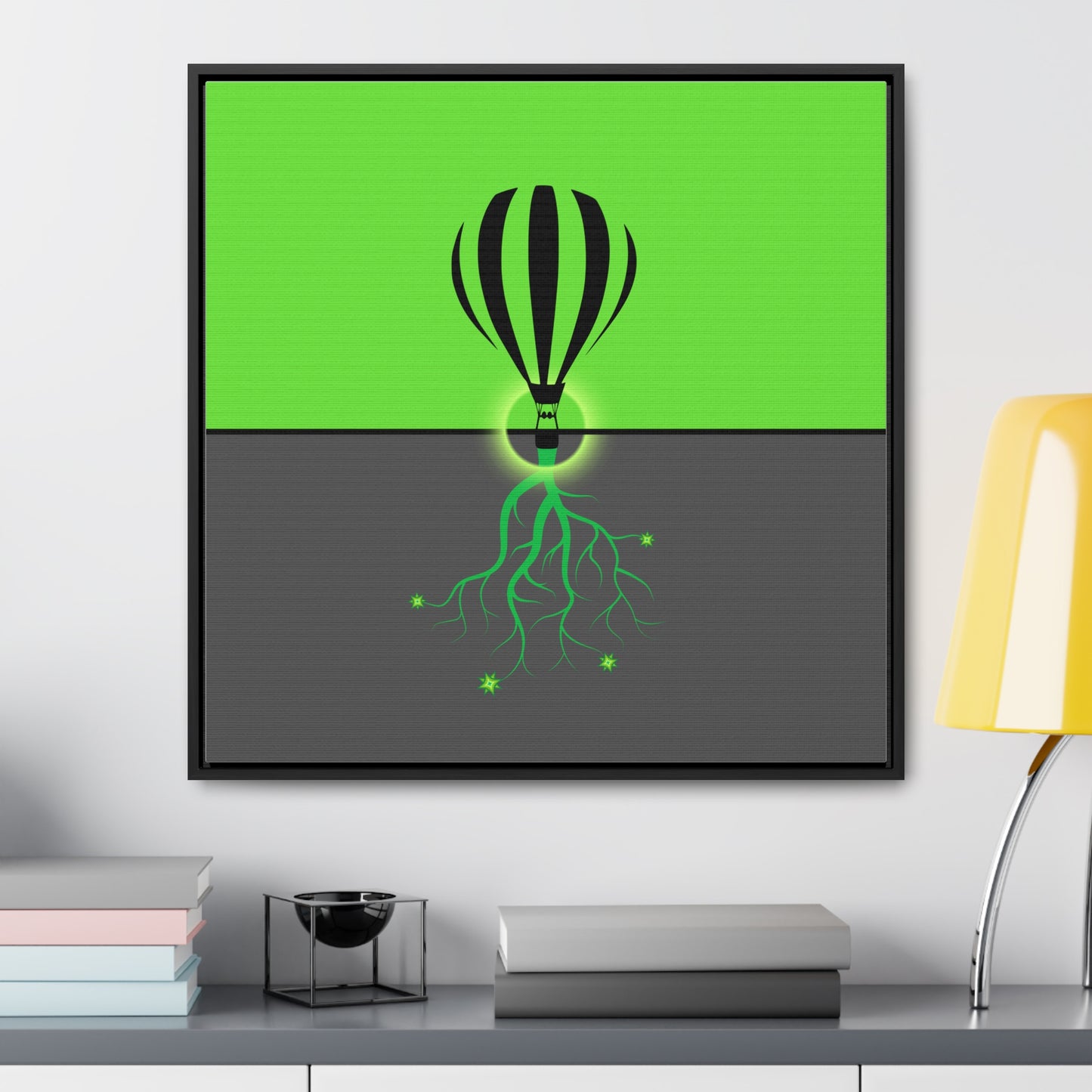 hot lair balloon (framed print)