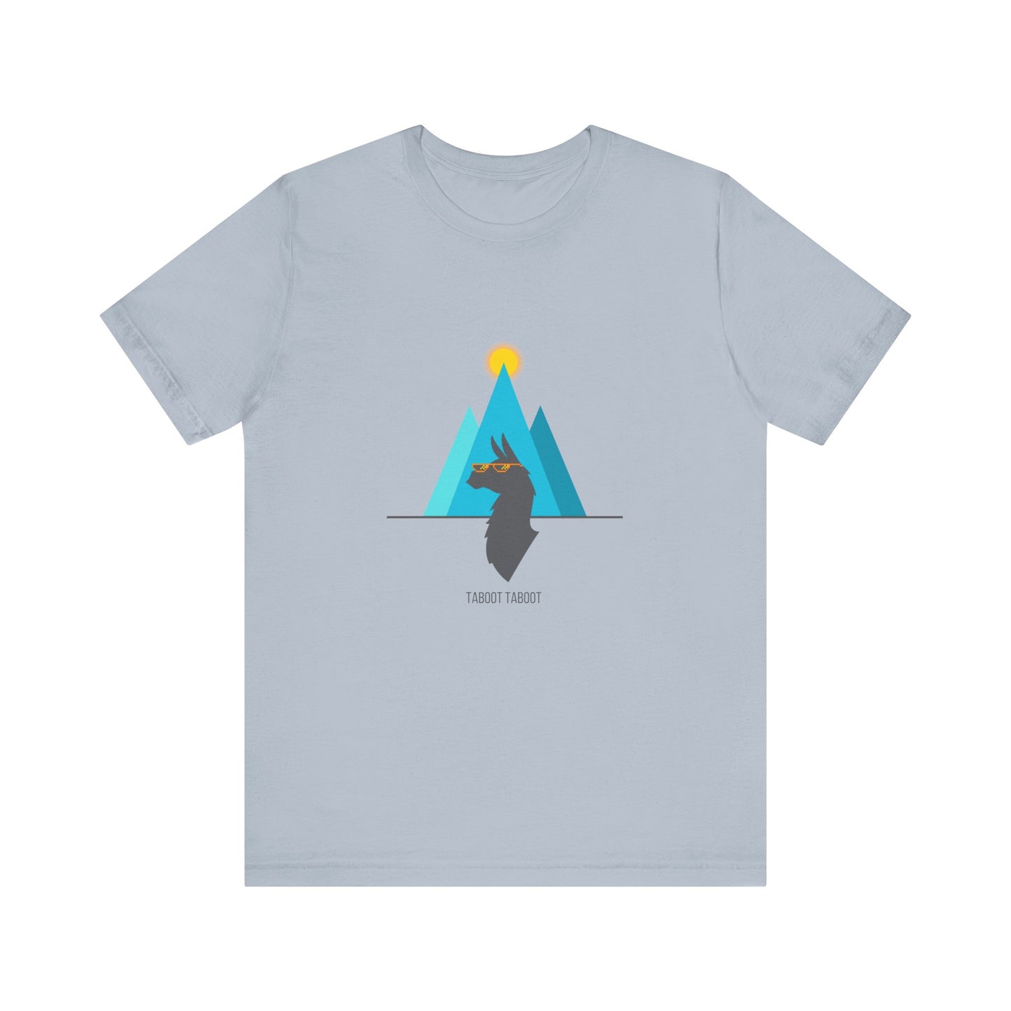 over the turquoise mountains llama tee