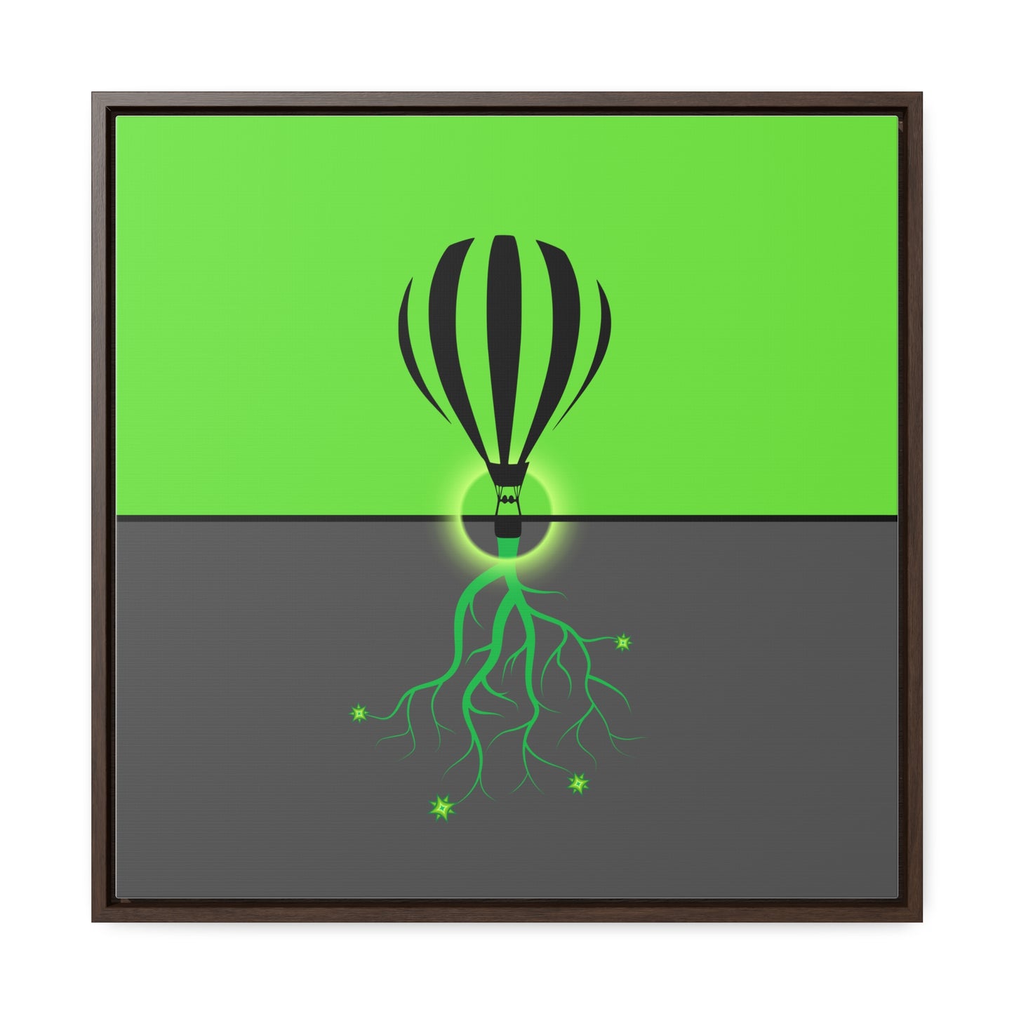 hot lair balloon (in green and grey)
