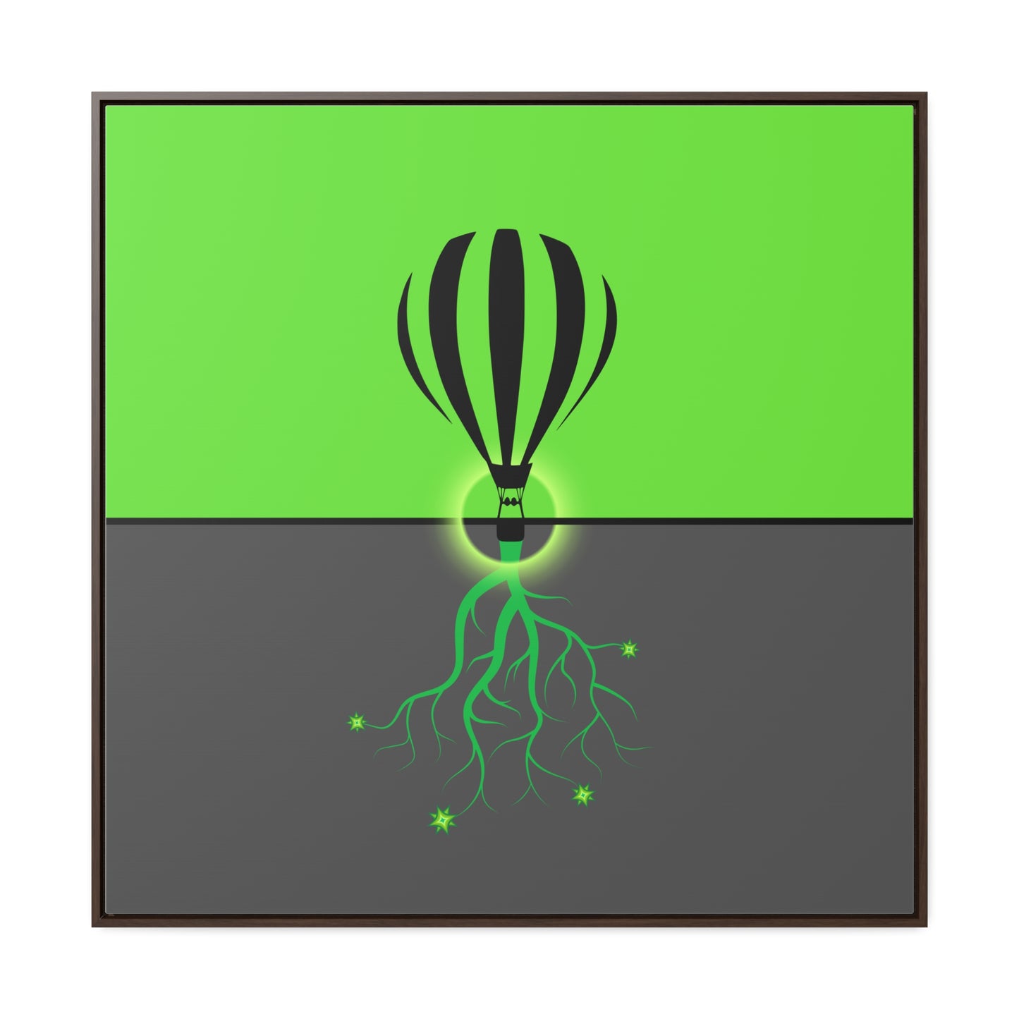 hot lair balloon (in green and grey)