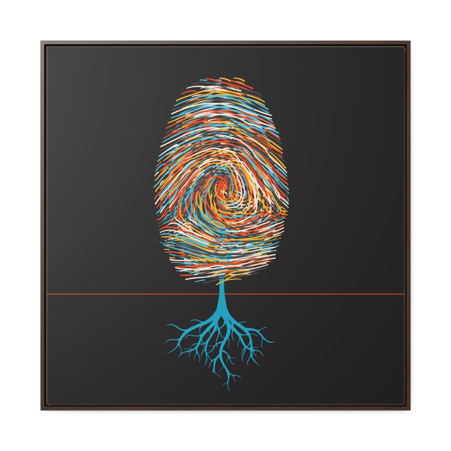 print leaves (in primary color variations)