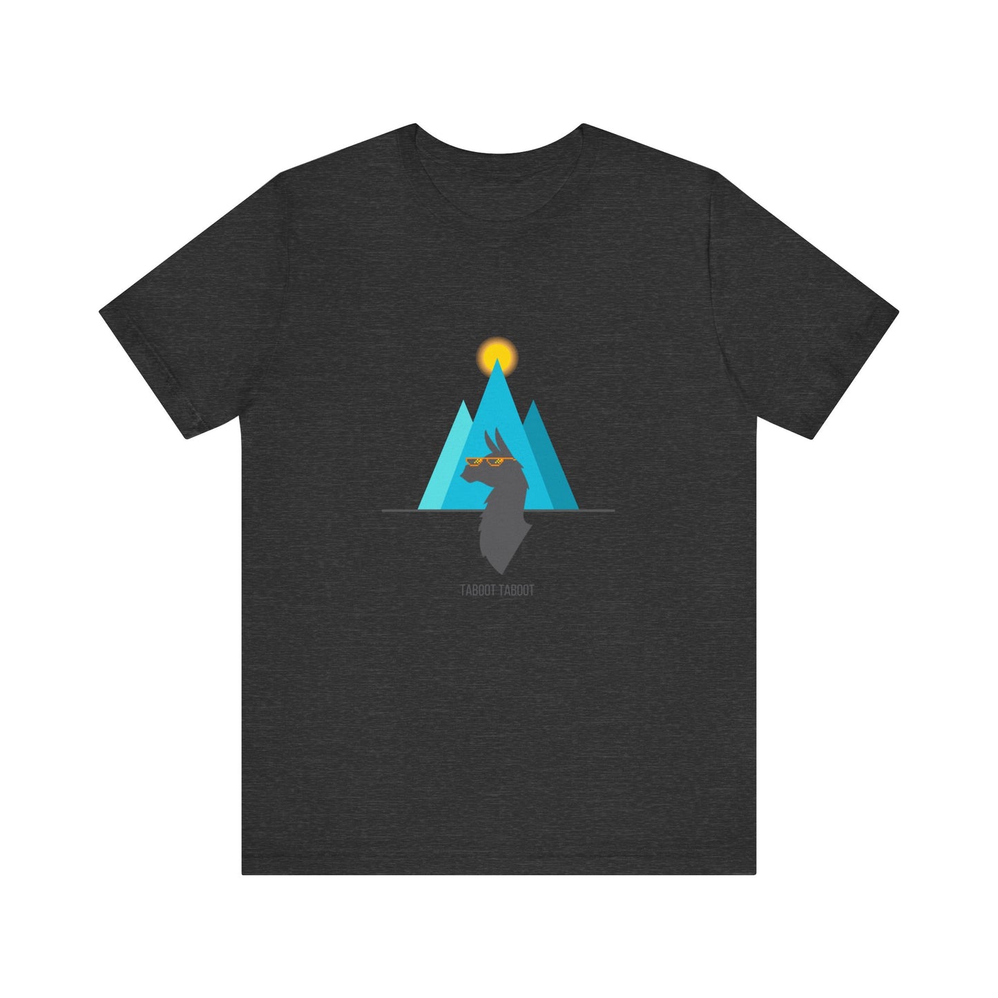 over the turquoise mountains llama tee